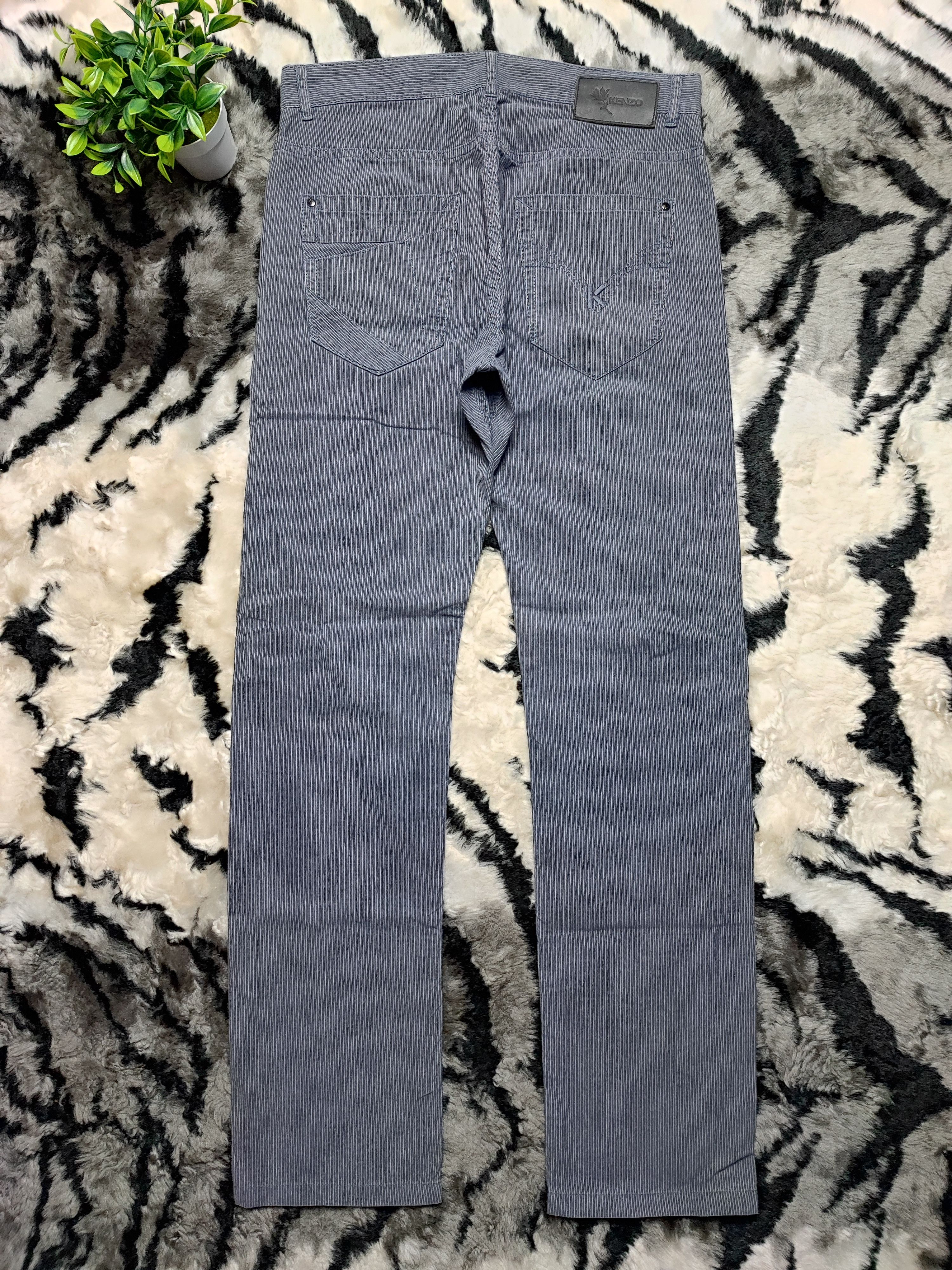 Japanese Brand Stripe Hickory Cotton Pants by Kenzo Size US 30 / EU 46 - 9 Thumbnail