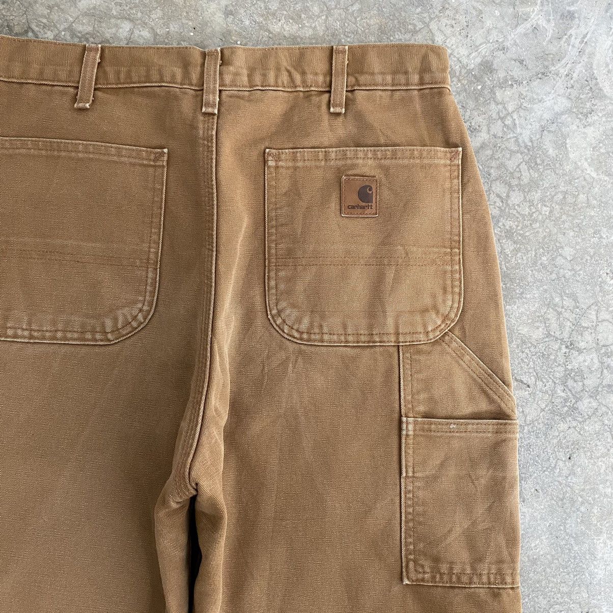 Carhartt Vintage Carhartt Blanket Lined Tan Carpenter Pants Size US 31 - 21 Thumbnail