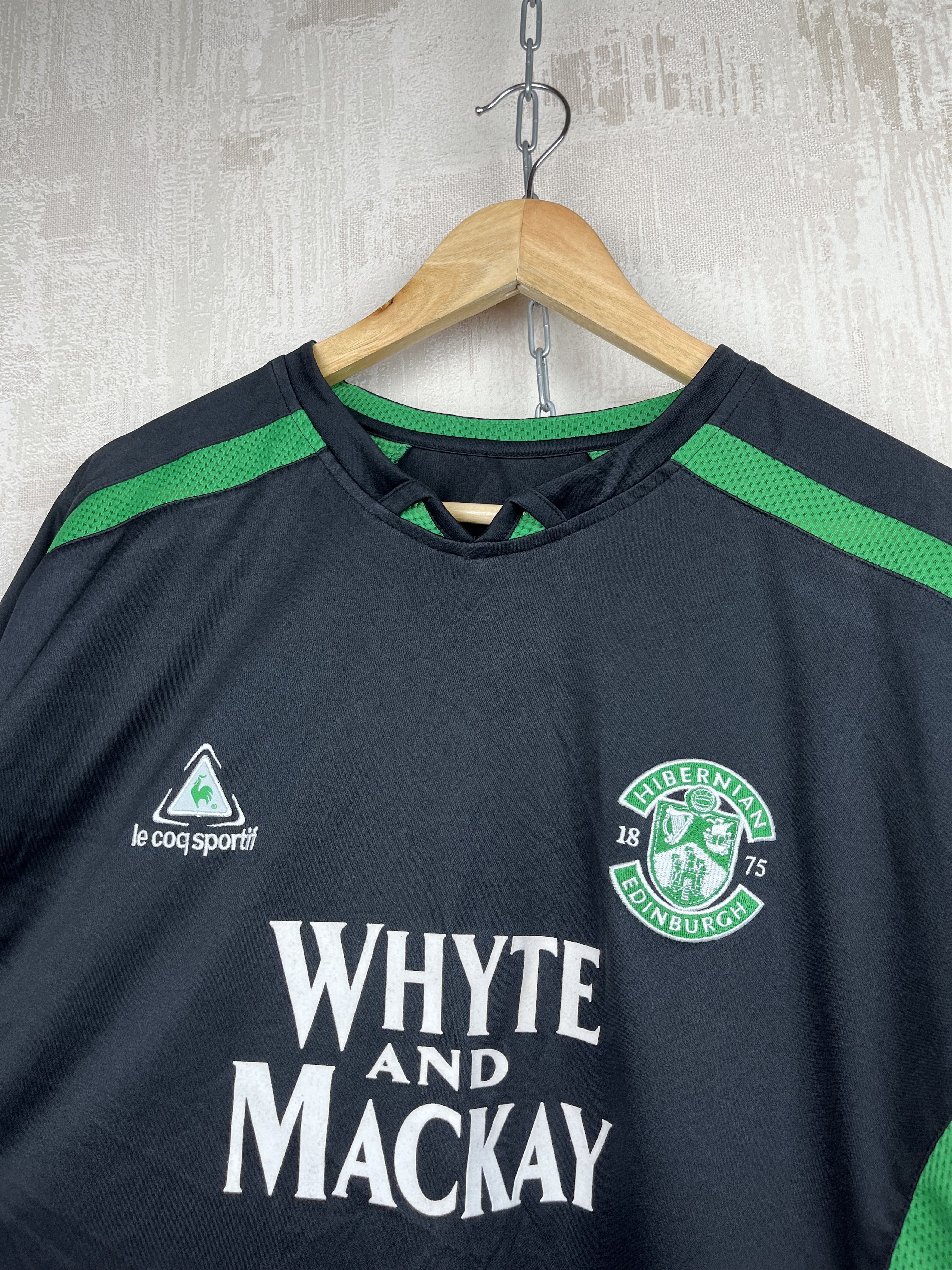 Le Coq Sportif Hibernian 2005 - 2006 Away Football Shirt Soccer Jersey Size US XXL / EU 58 / 5 - 4 Thumbnail