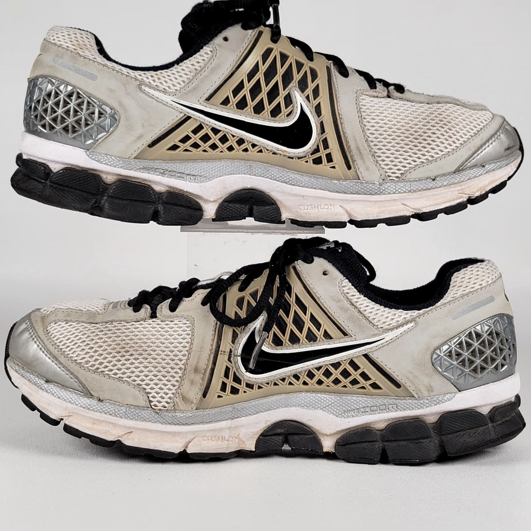 Nike Nike Vomero 6 Running Shoes Mens 9 M 42.5 EU White Silver Logo Breathable Cushioned Lightweight Sneakers Athletic Activewear Casual Sports Mens Size US 8 / IT 38 - 5 Thumbnail