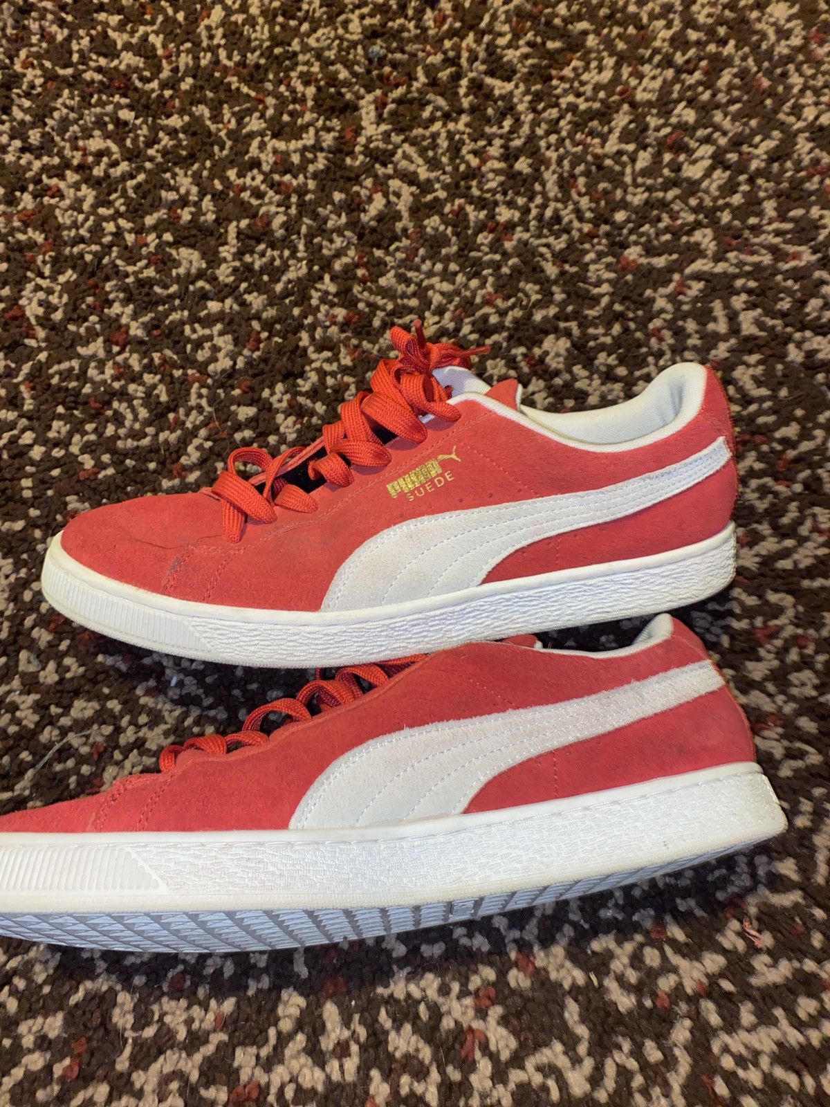 Puma Puma suede red Size US 12 / EU 45 - 3 Thumbnail
