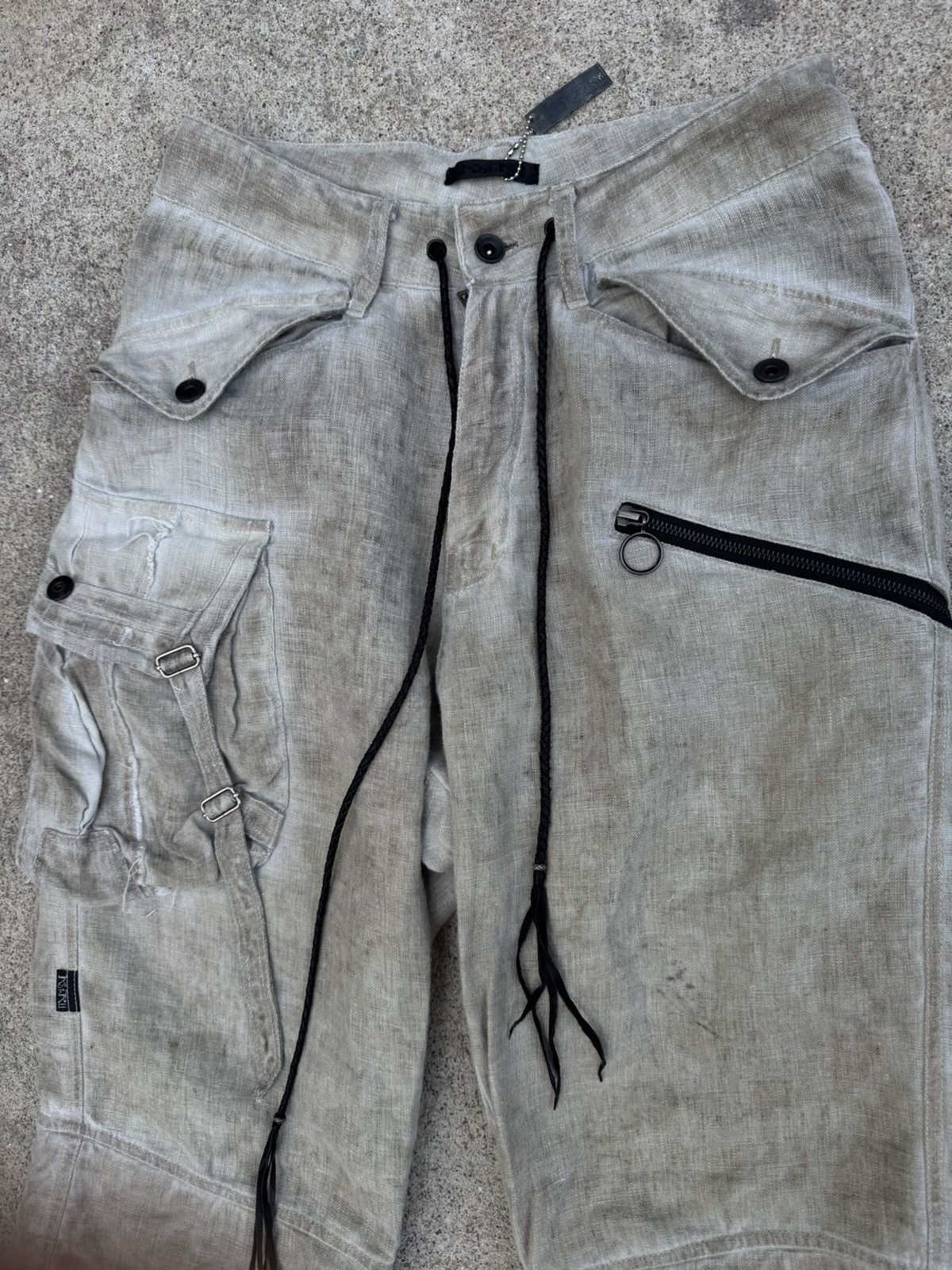 KMRii Kmrii Goat Linen Cargo Shorts Size US 31 - 3 Thumbnail