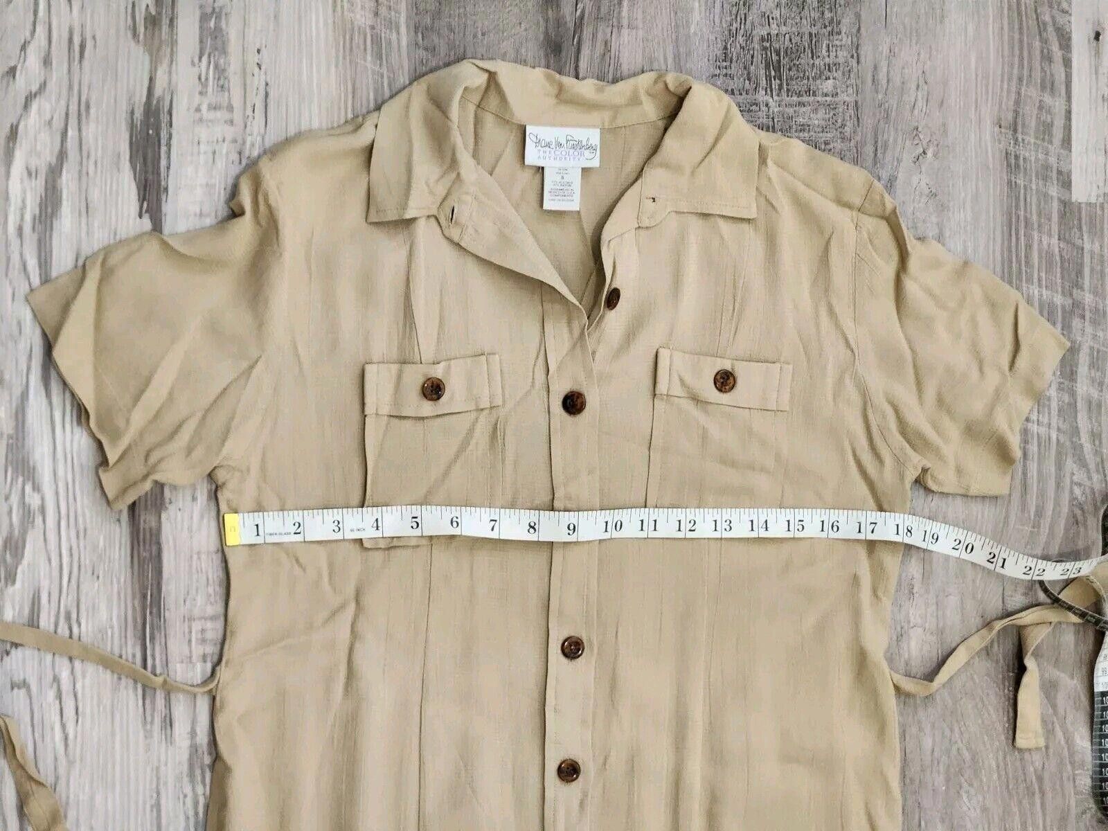 Diane von Furstenberg Diane Von Furstenberg Dress Small Khaki The Color Authority Size S / US 4 / IT 40 - 4 Thumbnail