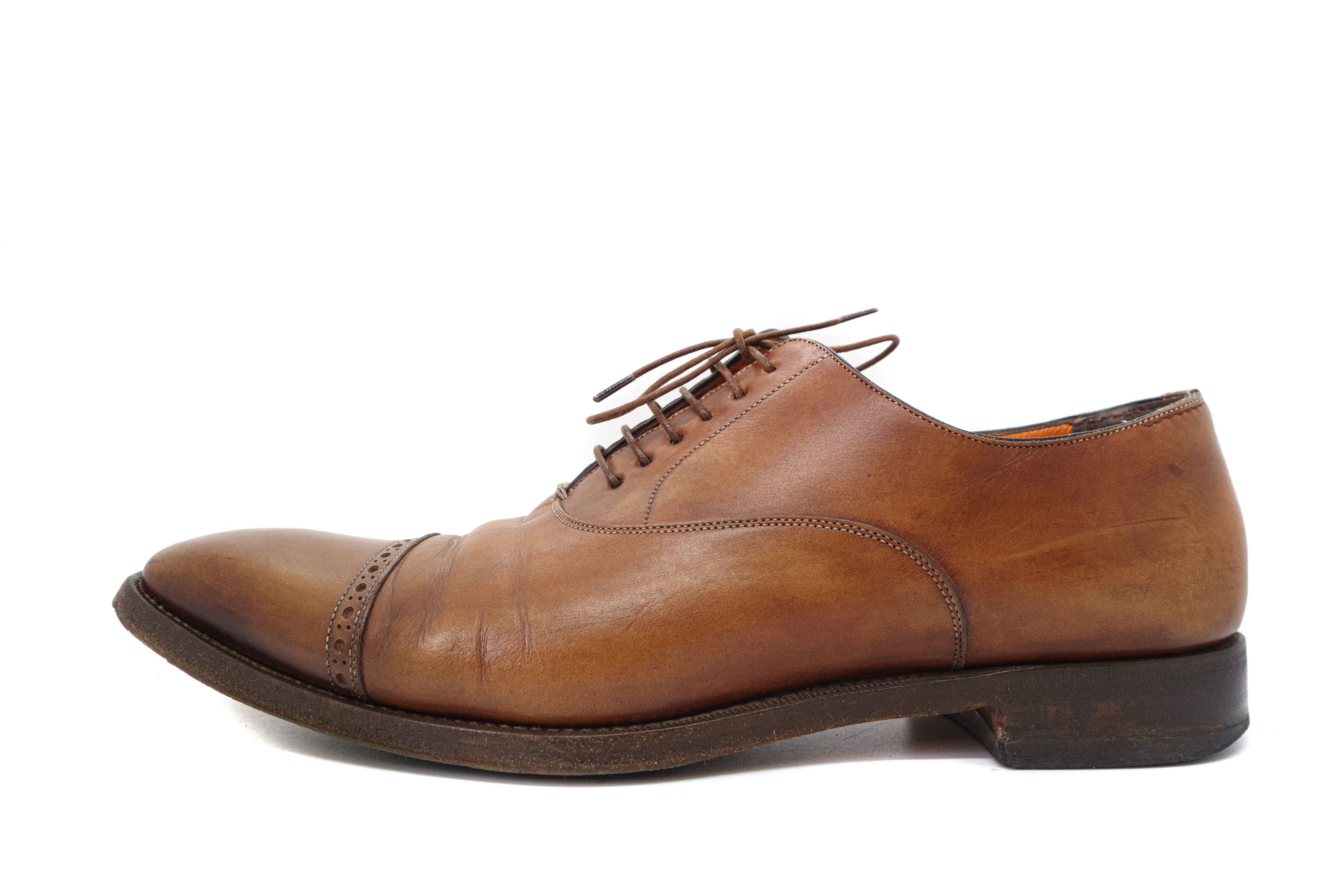 Santoni Leather Dress Derby Size US 10 / EU 43 - 2 Thumbnail