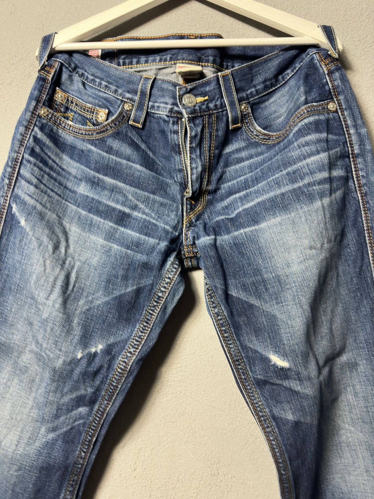 True Religion True Religion Distressed Jeans Size US 33 - 3 Thumbnail