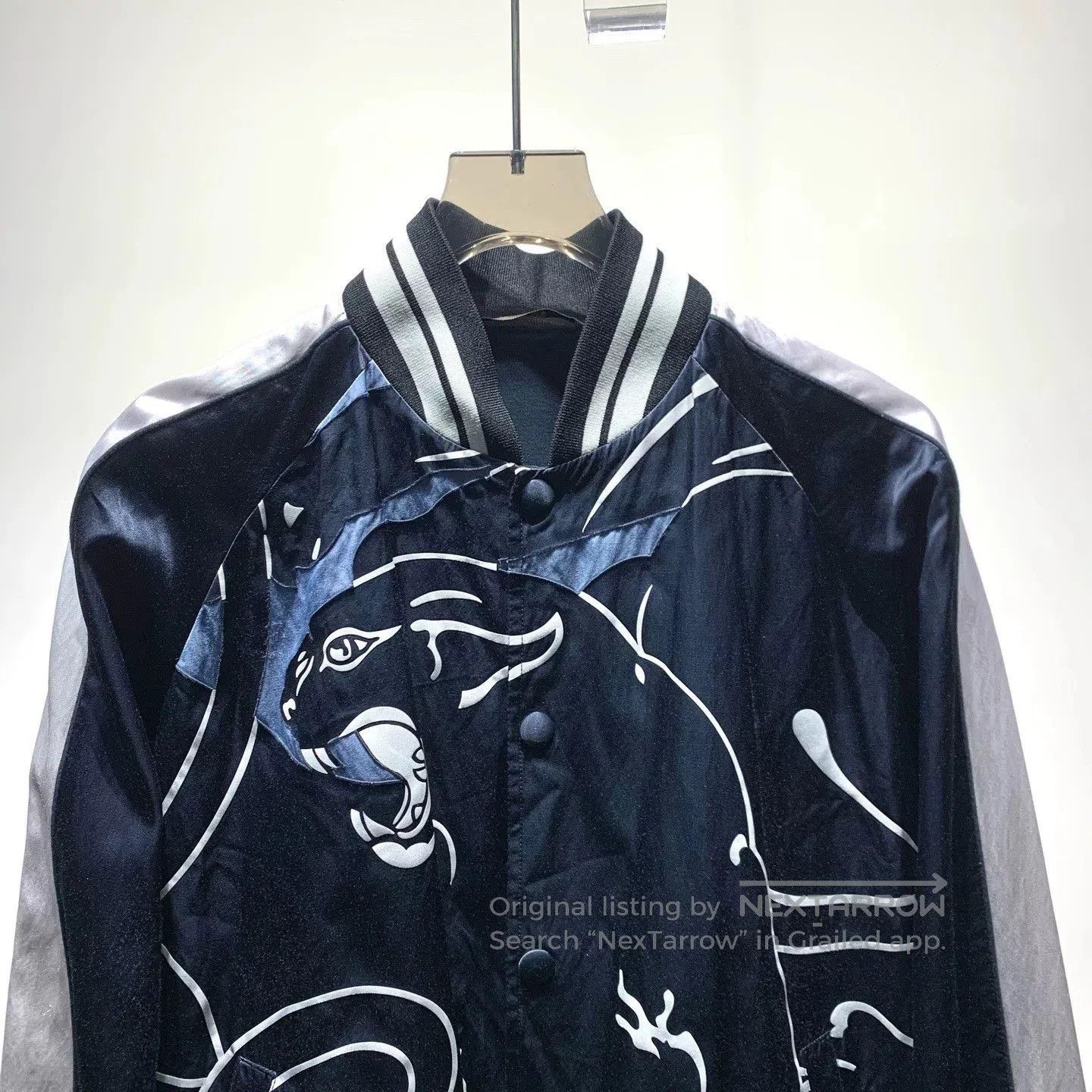 Valentino Valentino Panther Silk Baseball Jacket. Size US S / EU 44-46 / 1 - 4 Thumbnail