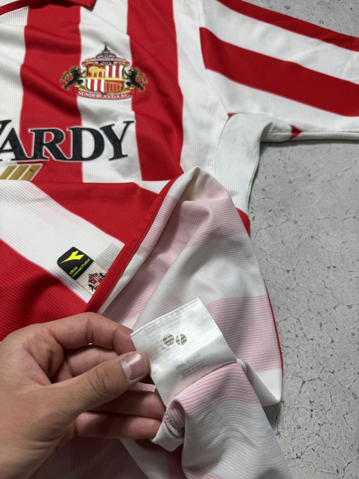 Diadora Diadora FC Sunderland 2004/2005 Vintage Soccer Jersey Size US L / EU 52-54 / 3 - 9 Thumbnail