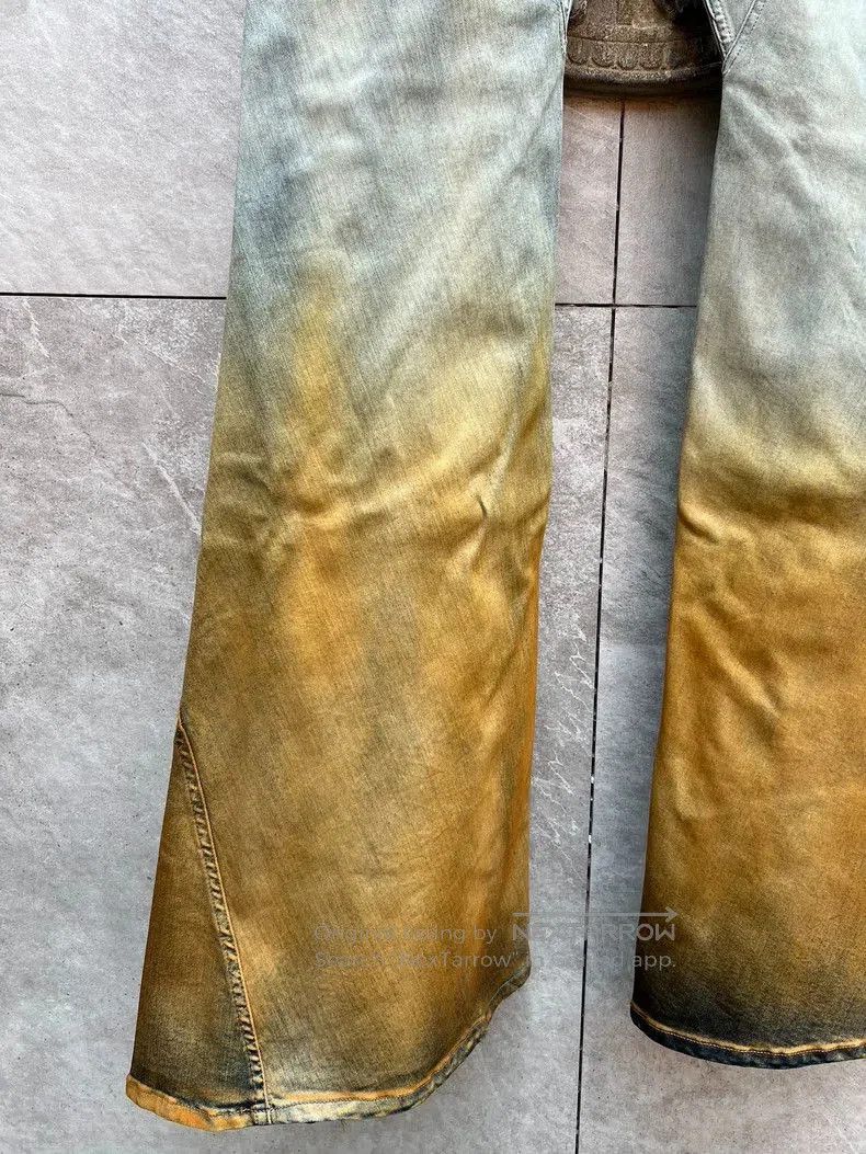 Rick Owens Rick Owens Gradient Flared Denim Pants. Size US 31 - 4 Thumbnail