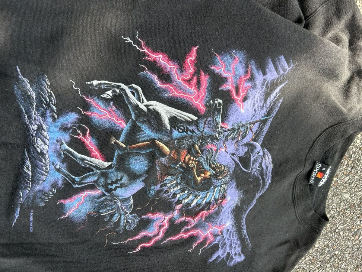 Other Vintage 90s nature horse lightning habitat crewneck Size US XL / EU 56 / 4 - 2 Thumbnail