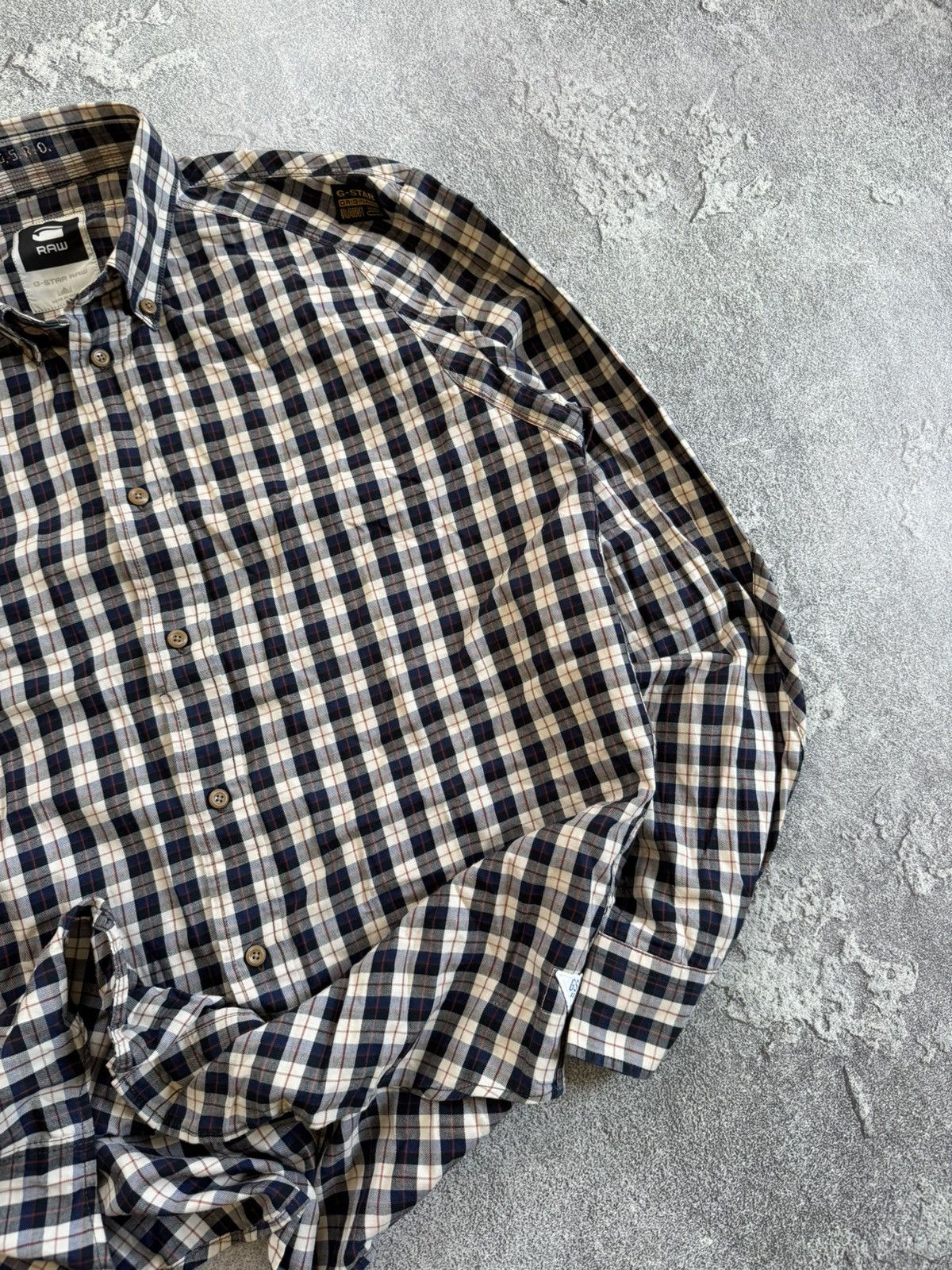Flannel × G-Star G star raw XL Nevada force shirt L/S flannel button up vntg Size US XL / EU 56 / 4 - 4 Thumbnail