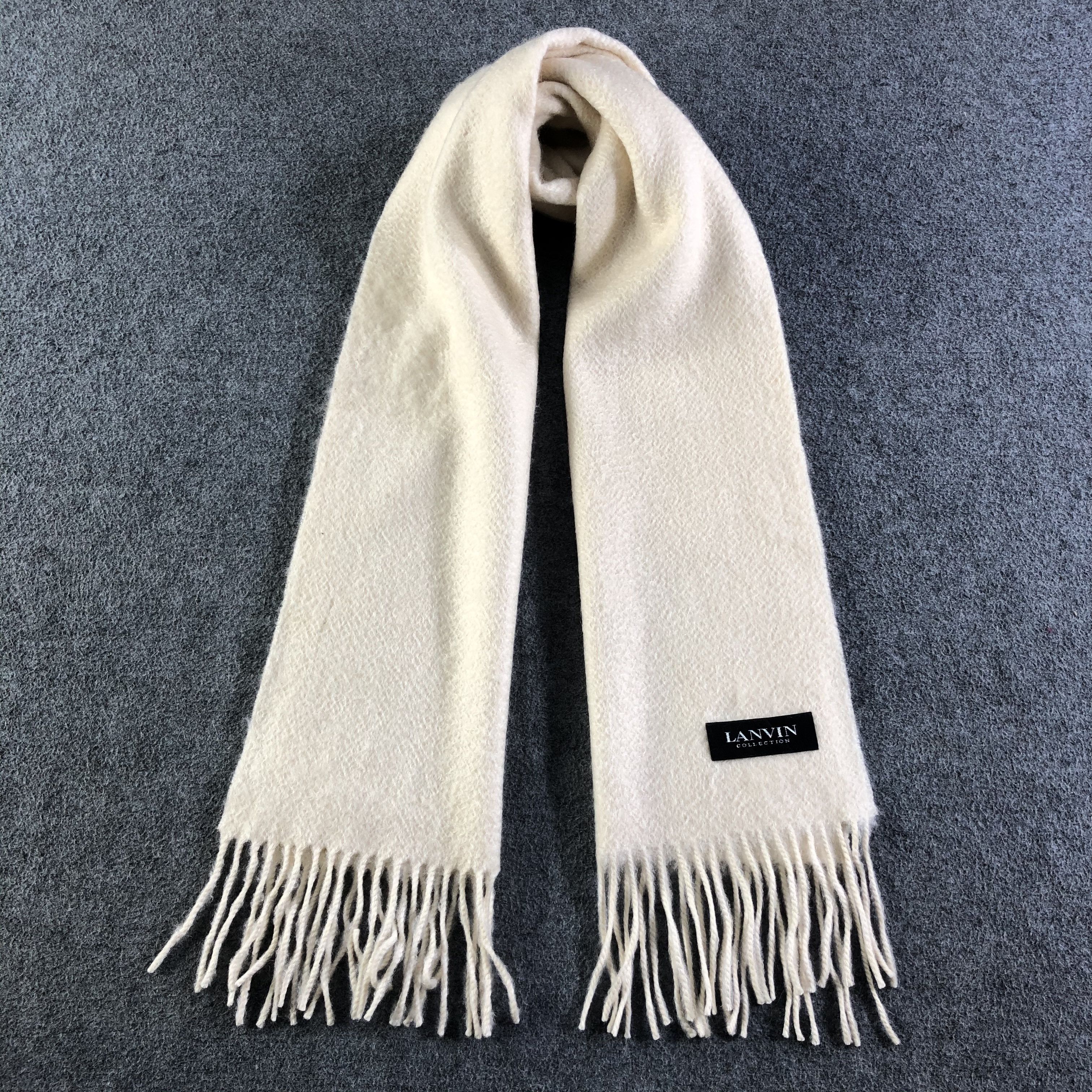 Lanvin Lanvin Cashmere Scarf / Muffler / Neckwear P622 Size ONE SIZE - 1 Thumbnail