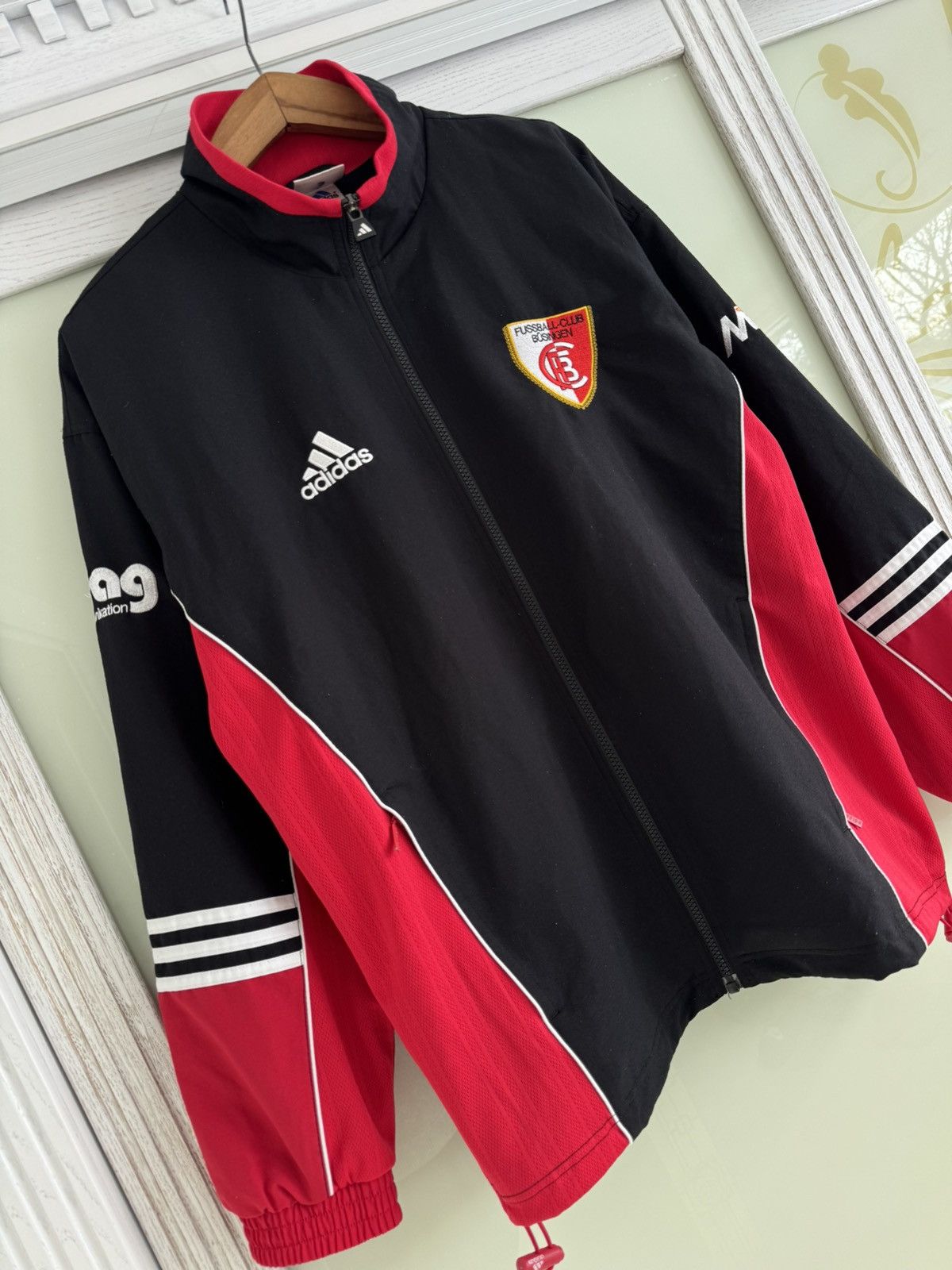 Adidas Vintage Adidas Busingen 2000-2001 Soccer Track Jacket Jersey Size US M / EU 48-50 / 2 - 4 Thumbnail