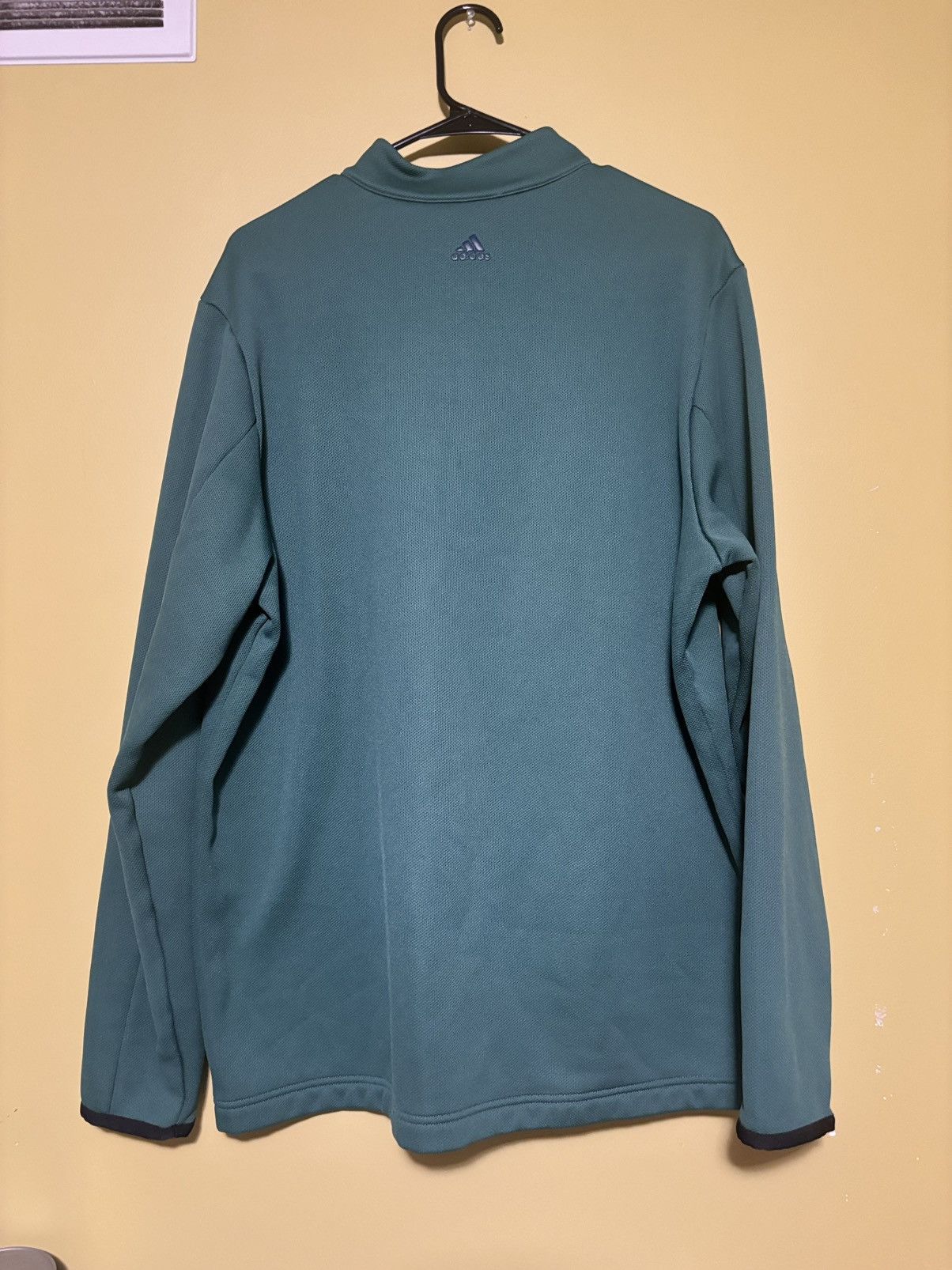 Adidas Adidas Mens Green Quarter-zip Pullover XL Great Material Size US XL / EU 56 / 4 - 2 Thumbnail