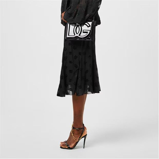 Dolce & Gabbana o1g2r1mq1024 Midi Skirt in Nero Size 29" - 4 Thumbnail