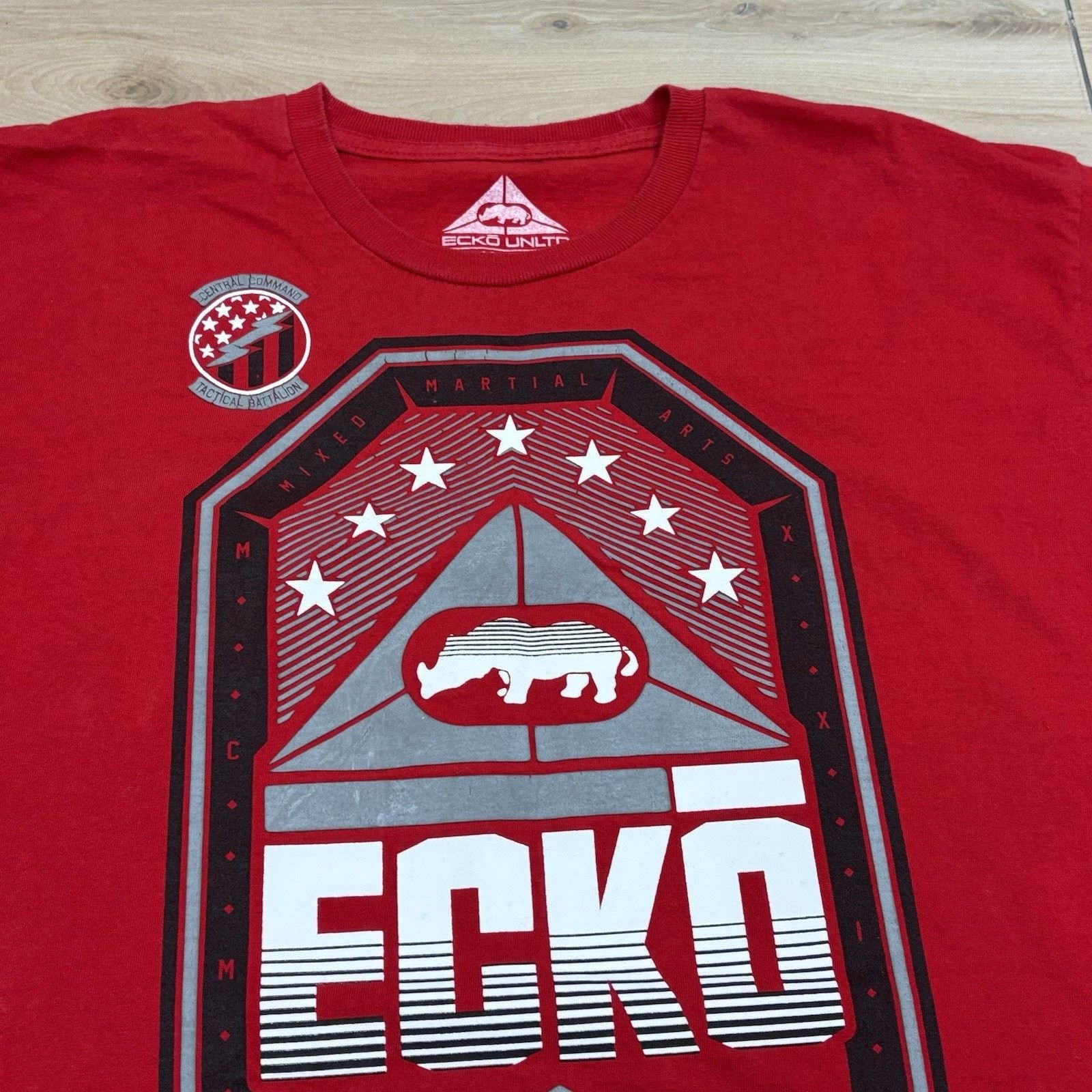 Ecko Unltd. Ecko Unltd MMA XL TShirt Y2K Red Short Sleeve Rawthentic Tee Size US XL / EU 56 / 4 - 3 Thumbnail