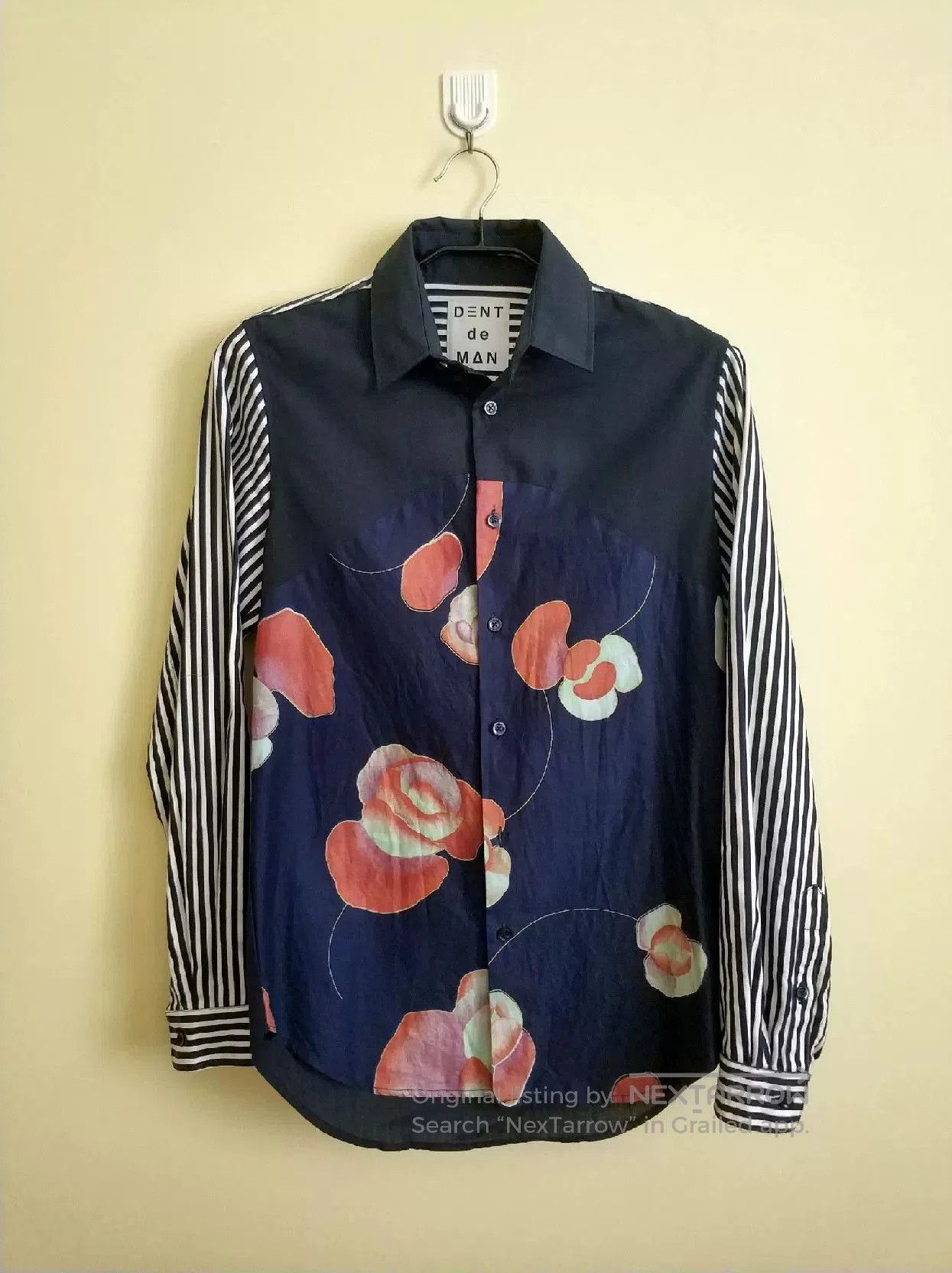 Dents Dent de Man Floral Shirt. Size US S / EU 44-46 / 1 - 1 Thumbnail