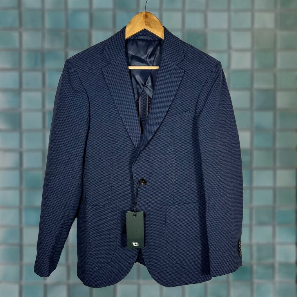 Rodd & Gunn Rodd & Gunn Ellesmere Jacket Blazer XS Mens Dusk Blue Wool Blend Notch Lapel Two-Button Front Sport Coat Regular Fit Size 34R - 1 Thumbnail