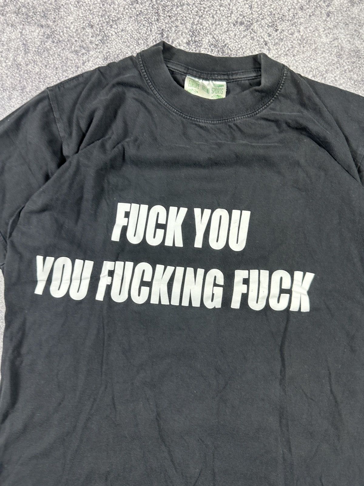 Vintage Vintage T-shirt Fuck You Big logo Streetwear Y2K Usa Alt S Size US S / EU 44-46 / 1 - 2 Thumbnail