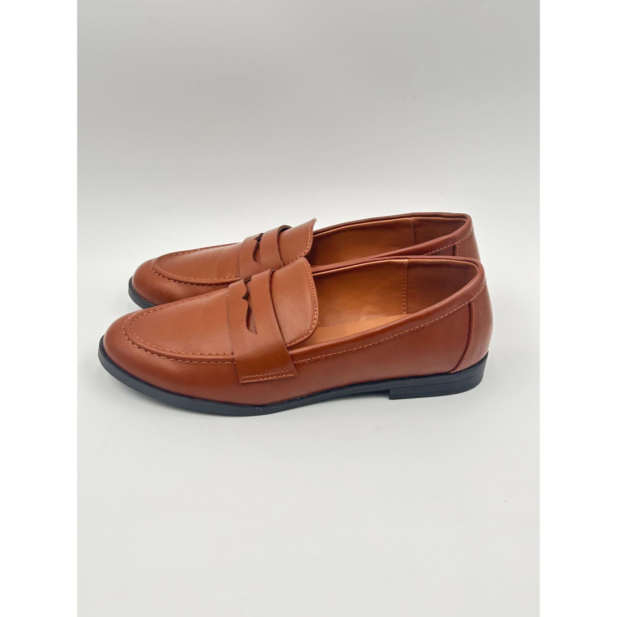 Other Kensie GITTY Cognac Penny Loafers Women US 8 Slip On Flat Co Size US 8 / IT 38 - 3 Thumbnail