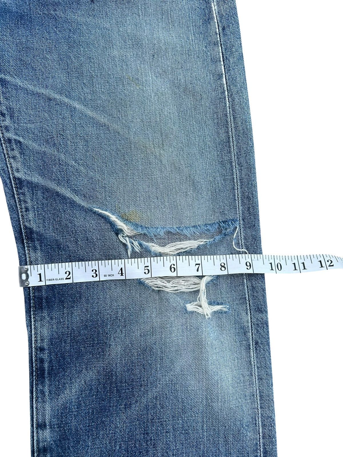 Kapital Thrashed Vintage Levis Big E Selvedge Denim Jeans Size US 31 - 22 Thumbnail