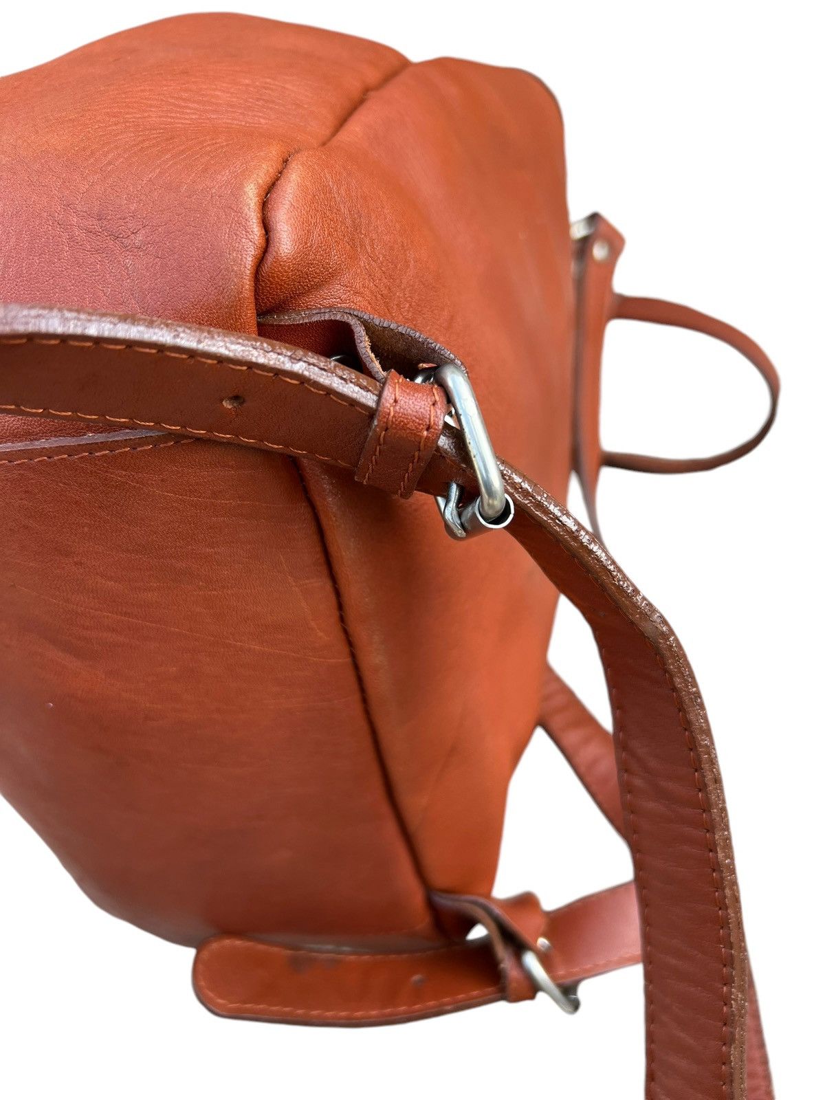 Leather Vintage Unknown Japan High Quality Leather Backpack Bag Size ONE SIZE - 12 Thumbnail