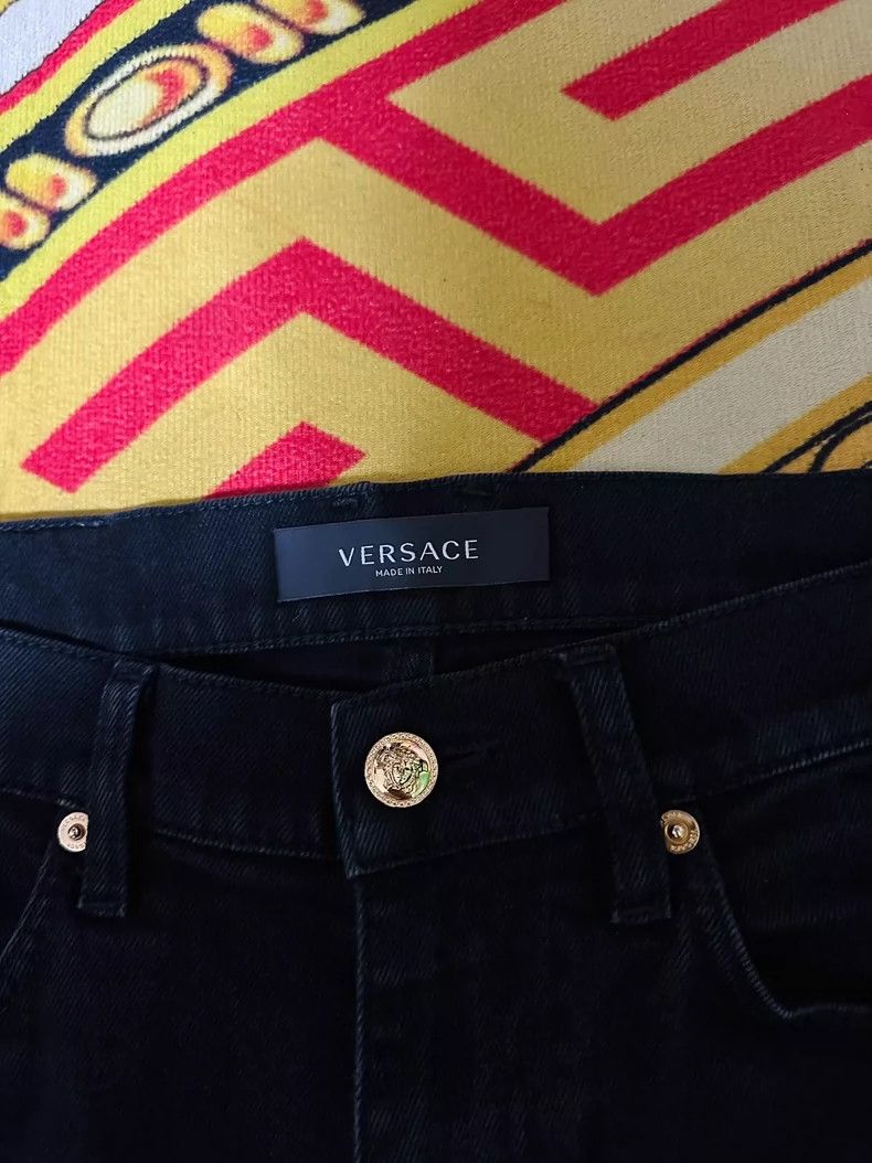 Versace Versace Indian leopard jeans Size 31" - 3 Thumbnail