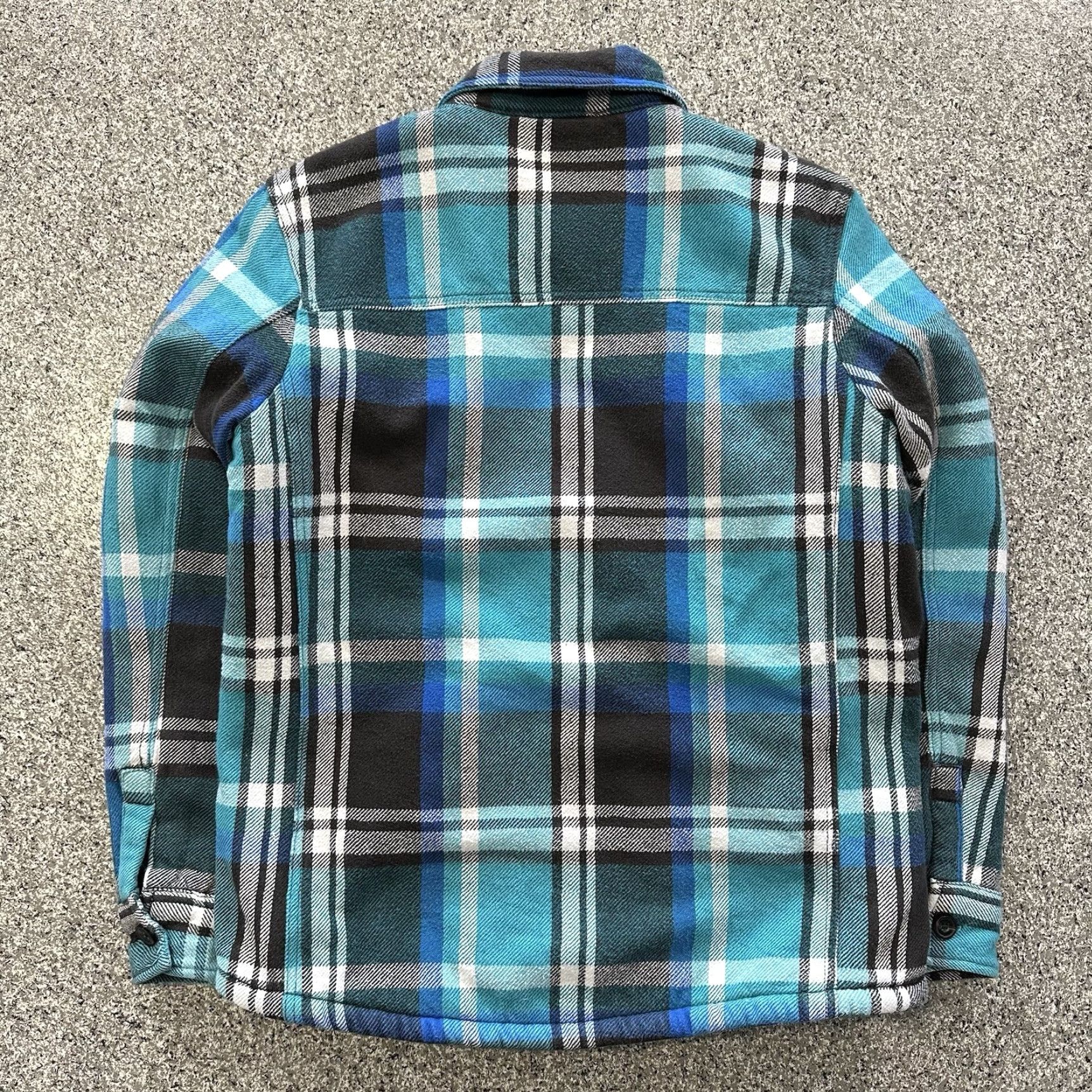 American Eagle Outfitters VINTAGE American Eagle Jacket Mens M Sherpa Lined Flannel Shirt Blue Green Plaid Size US M / EU 48-50 / 2 - 7 Thumbnail