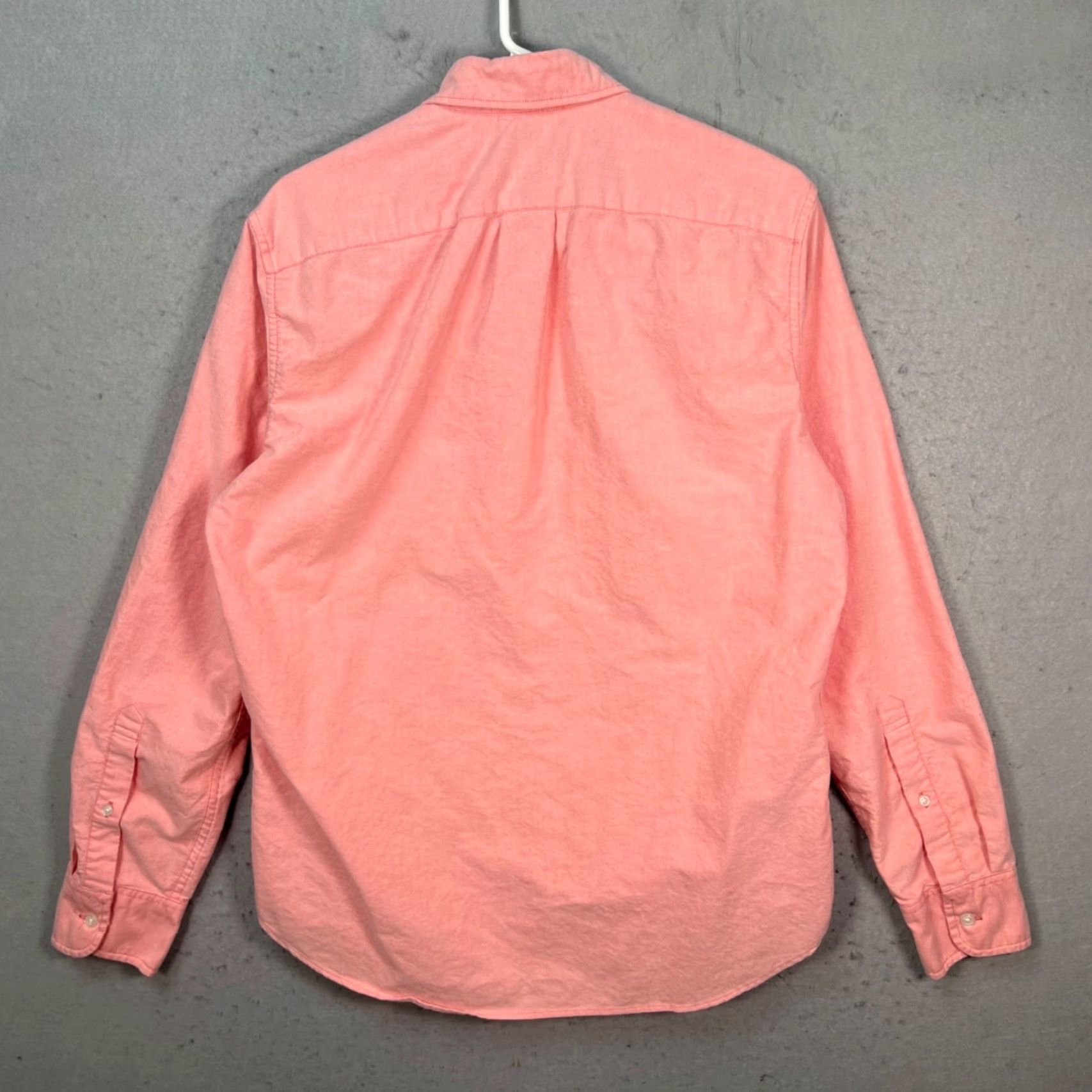 J.Crew J.CREW Button-Up Shirt Mens Medium 15-15.5 Pink 100% Cotton Solid Long Sleeve Collared Pocketed Casual Regular Fit, Size US M / EU 48-50 / 2 - 2 Thumbnail