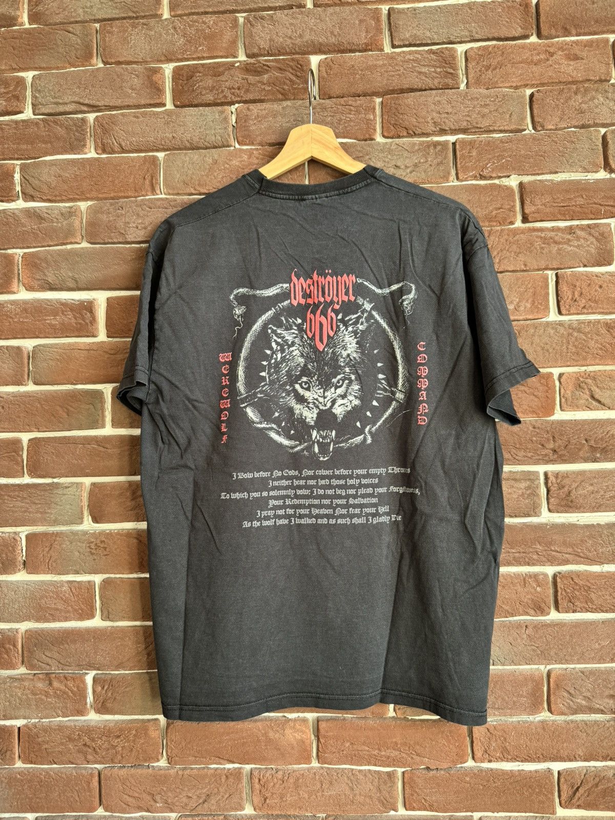 Band Tees Rare Vintage 00s Destroyer 666 Death Metal Tshirt Rar Size US L / EU 52-54 / 3 - 2 Thumbnail