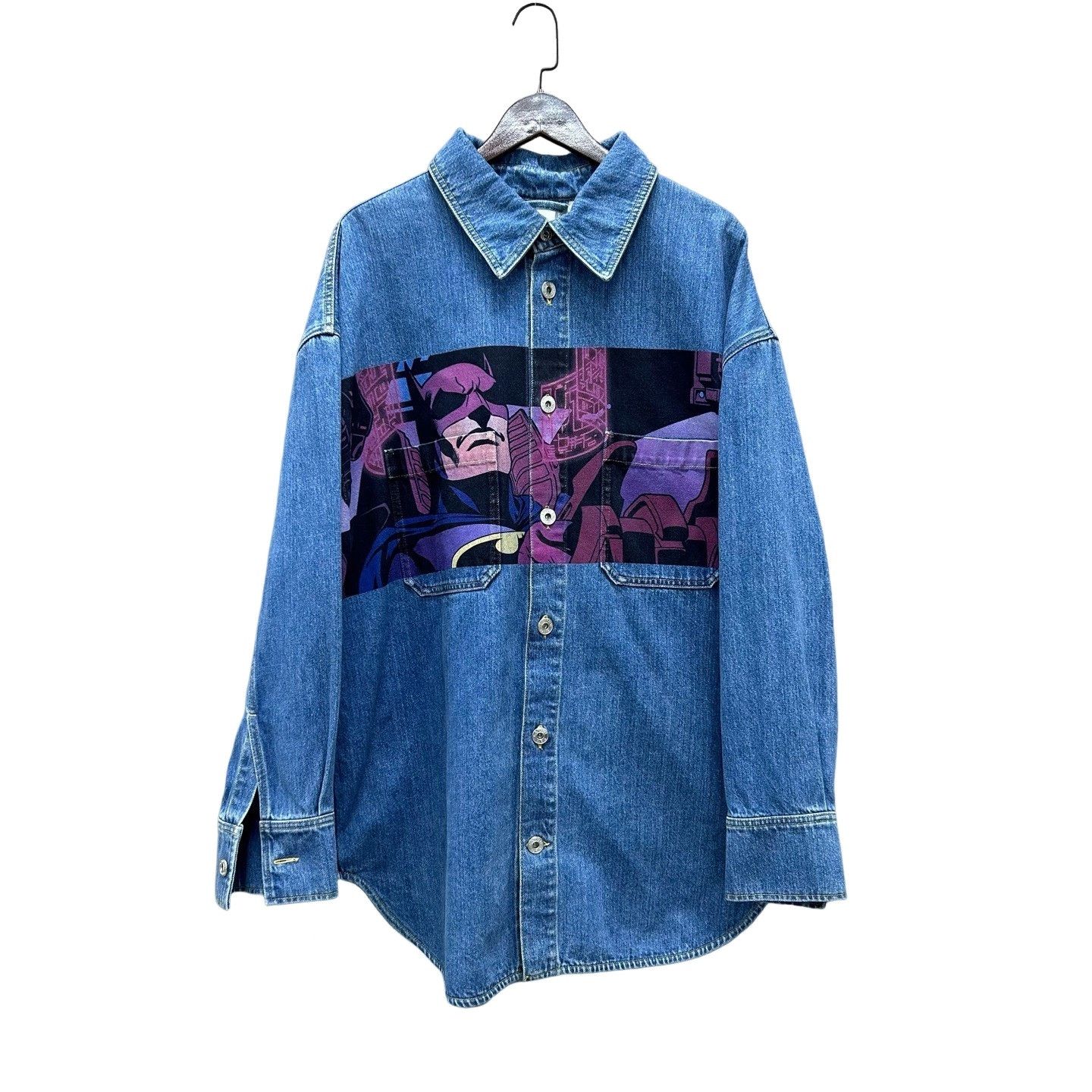 Lanvin Lanvin x Batman Denim Shirt Jacket Size L Size US L / EU 52-54 / 3 - 1 Thumbnail