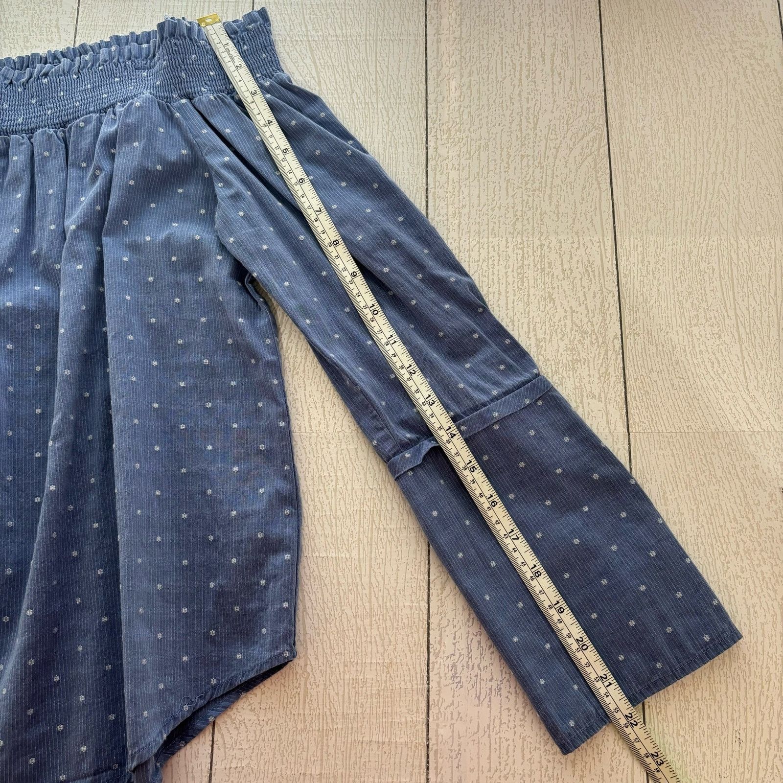 Other Maette by Stella & Dot Blue and White Off Shoulder Size M Size M / US 6-8 / IT 42-44 - 4 Thumbnail