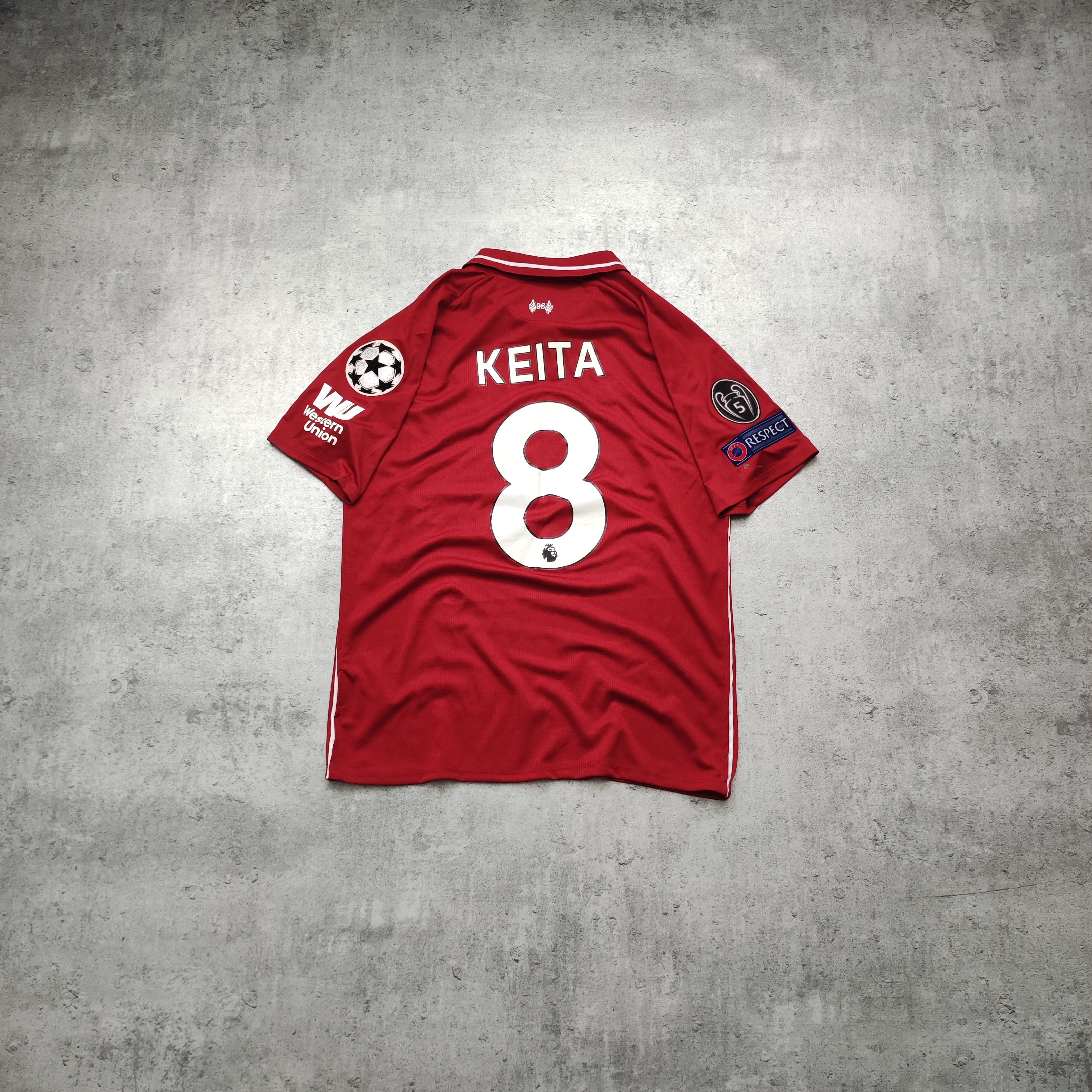 New Balance RARE Liverpool FC New Balance #8 Keita Champions League Kit Size US S / EU 44-46 / 1 - 2 Thumbnail