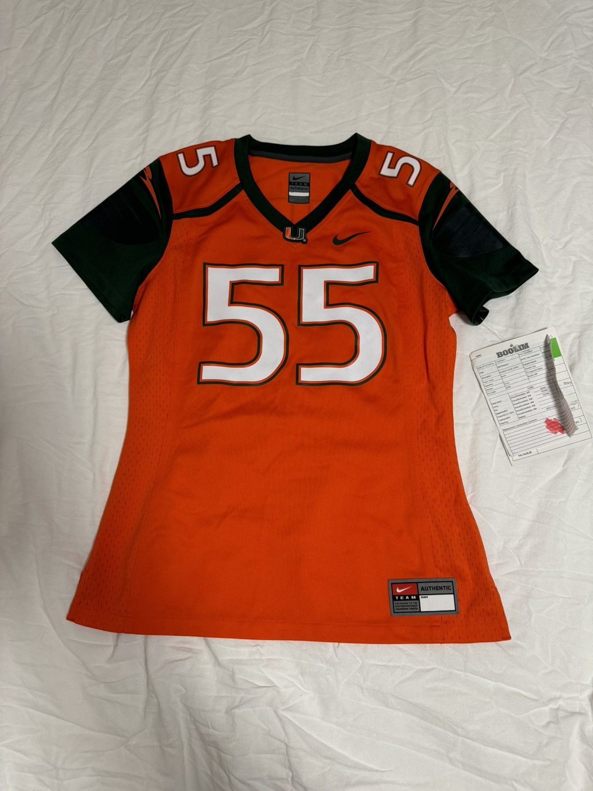 Nike SAMPLE Nike Miami Hurricanes Jersey Size Medium Womens NEW Size M / US 6-8 / IT 42-44 - 1 Thumbnail