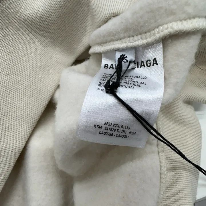 Balenciaga Balenciaga Logo Hoodie for Women in Gray 0079-2507 Size S / US 4 / IT 40 - 6 Thumbnail