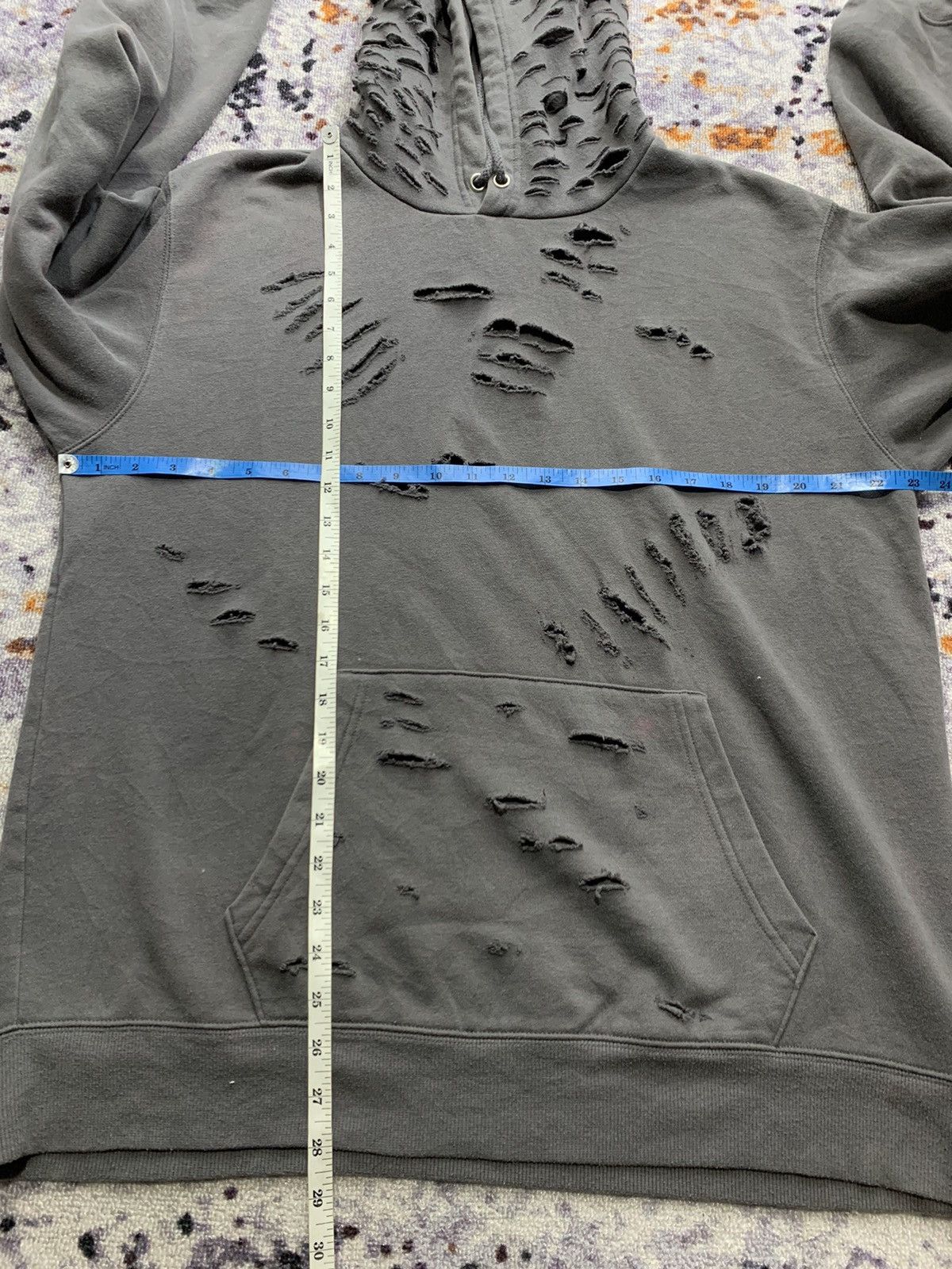 Hysteric Glamour × If Six Was Nine × Japanese Brand Distressed Hoodie Faded GU Ifsixwasnine lgb Size US XL / EU 56 / 4 - 5 Thumbnail