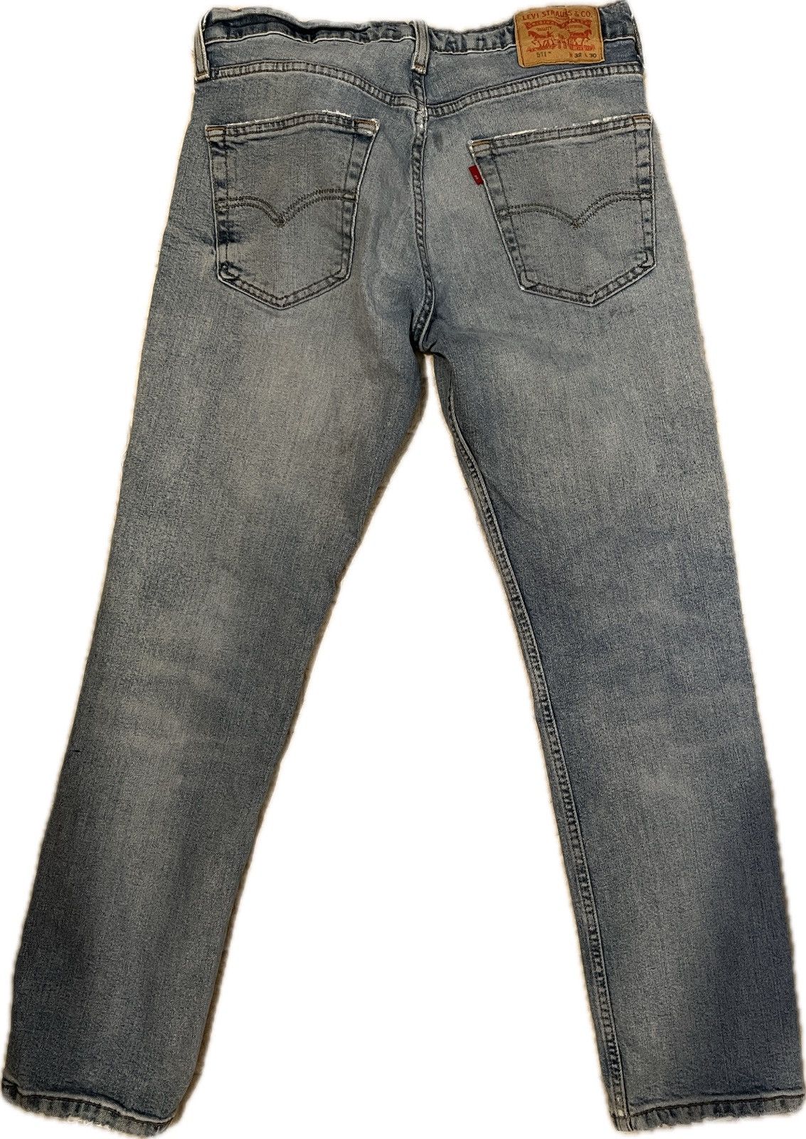 Levi's Levi’s 511 Denim Distressed Blue Jeans Waist 32 Length 30 Size US 32 / EU 48 - 6 Thumbnail