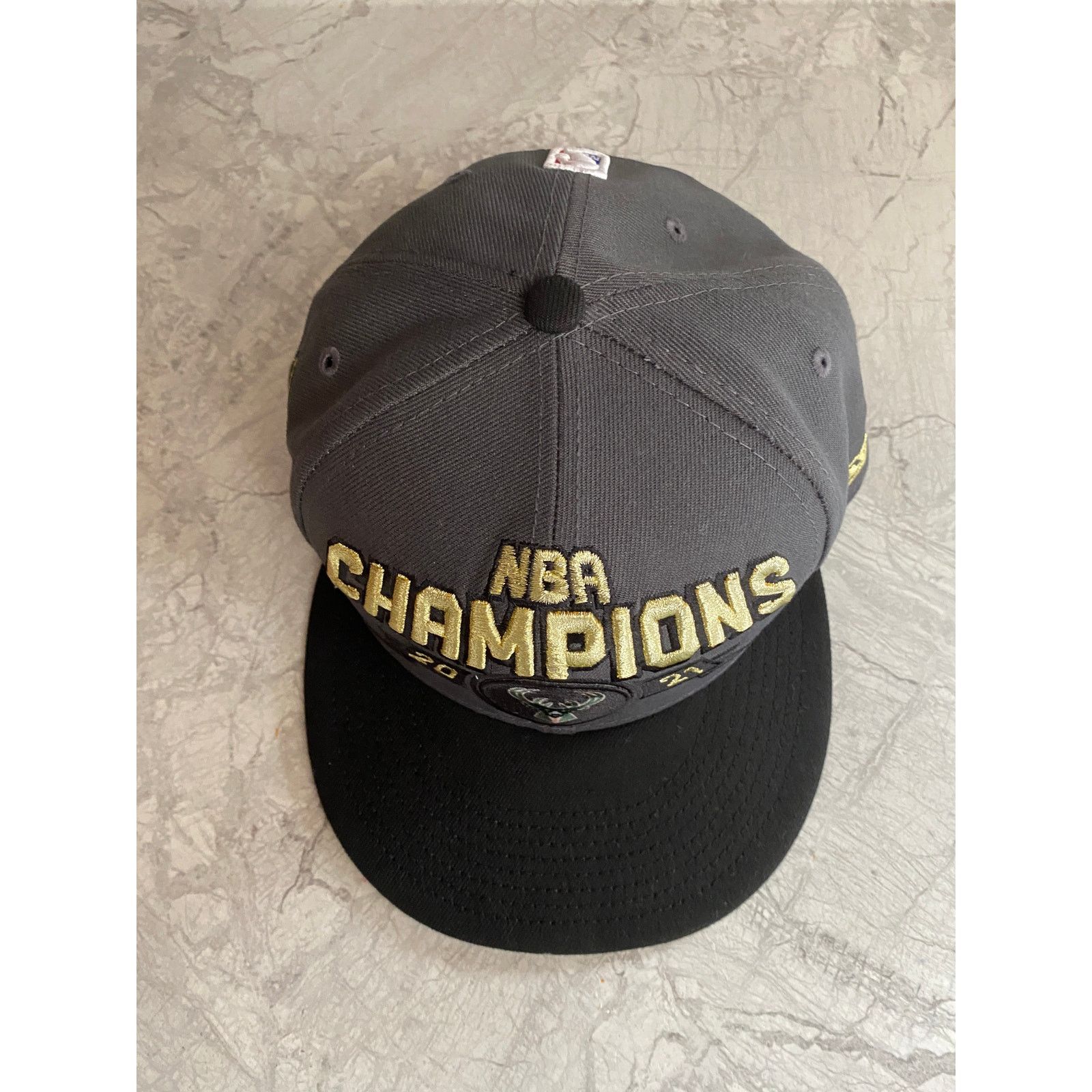 New Era Milwaukee Bucks 2021 NBA Champions New Era Snapback Hat Size ONE SIZE - 3 Thumbnail