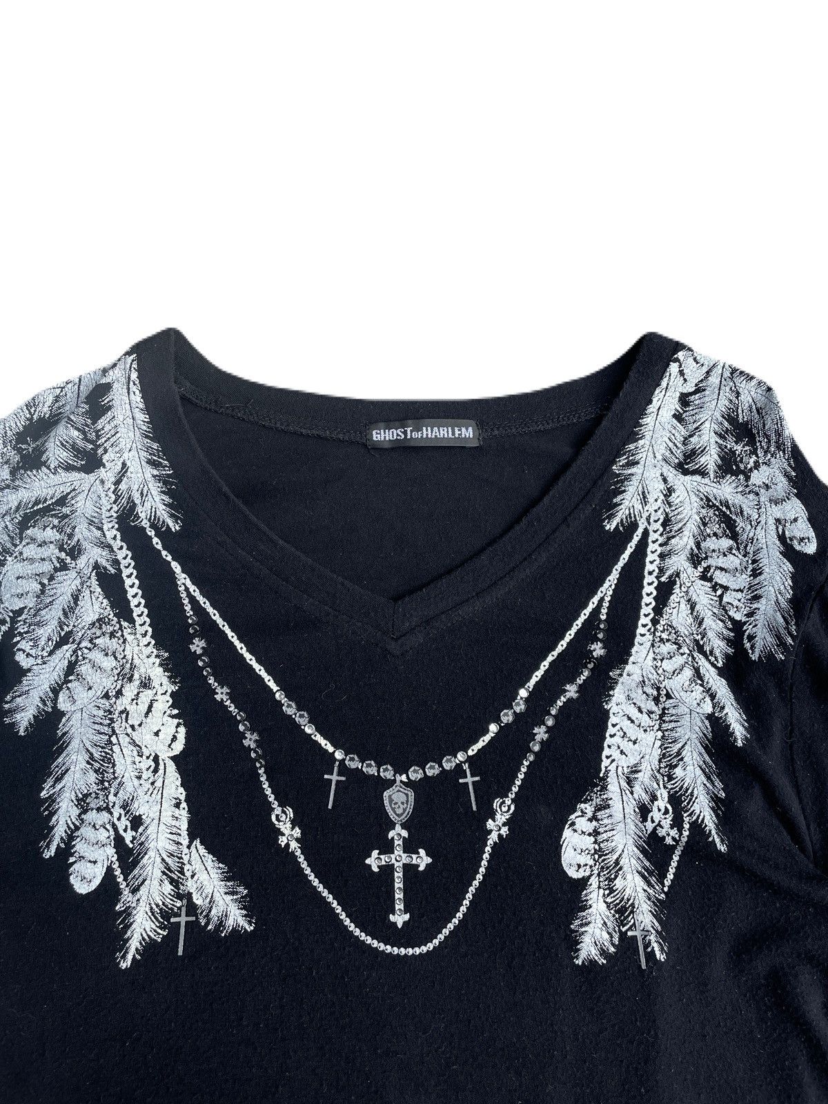 If Six Was Nine 2000s Ghost of Harlem Feather Necklace Long Sleeve Tee Vkei Size US S / EU 44-46 / 1 - 5 Thumbnail