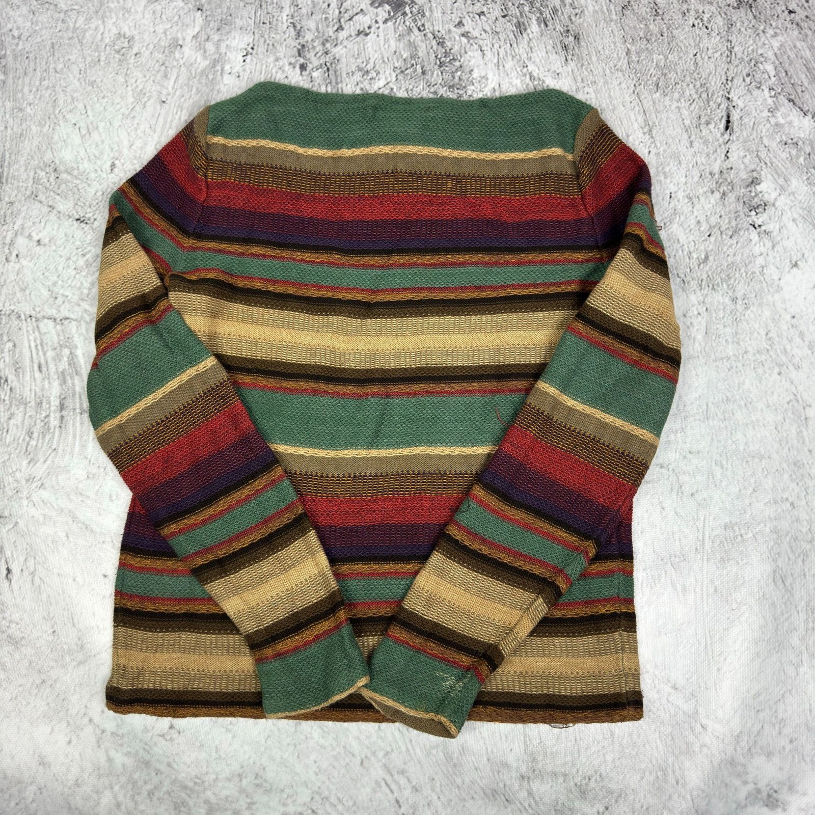 Ralph Lauren Lauren Ralph Lauren Women's Multi Striped Pullover Sweater M Size M / US 6-8 / IT 42-44 - 10 Thumbnail