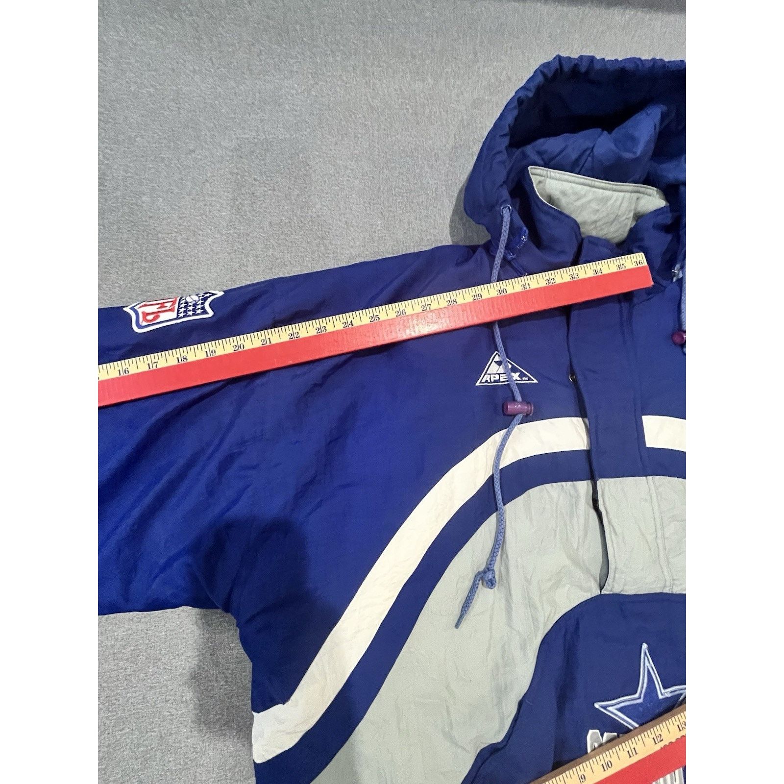 Apex One Vintage Apex One Proline Dallas Cowboys Pullover Hooded XL Size US XL / EU 56 / 4 - 6 Thumbnail