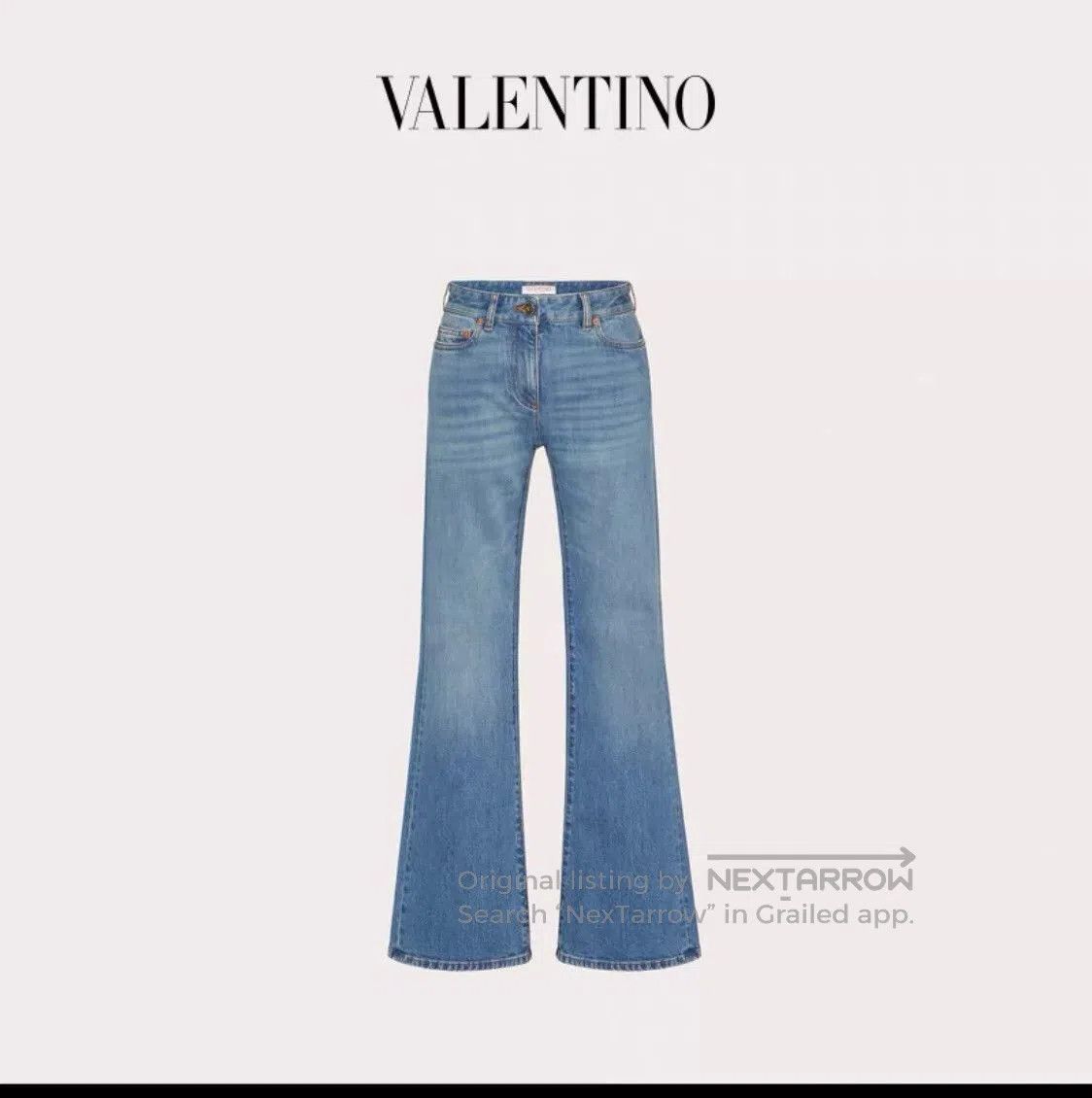 Valentino Valentino Blue Flared Denim Jeans. Size US 29 - 1 Thumbnail