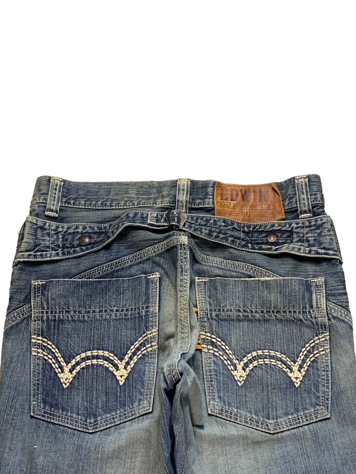Edwin Exclusive Vintage Edwin Buckle Back Faded Wash Baggy Jeans Size US 34 / EU 50 - 8 Thumbnail