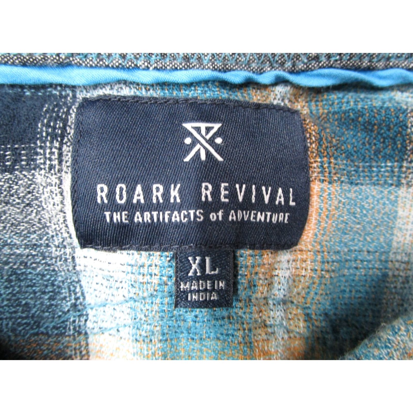 Roark VINTAGE Roark Revival Men's Shirt XL Blue Plaid Flannel Button-Up Casual Long Sleeve Size US XL / EU 56 / 4 - 3 Thumbnail