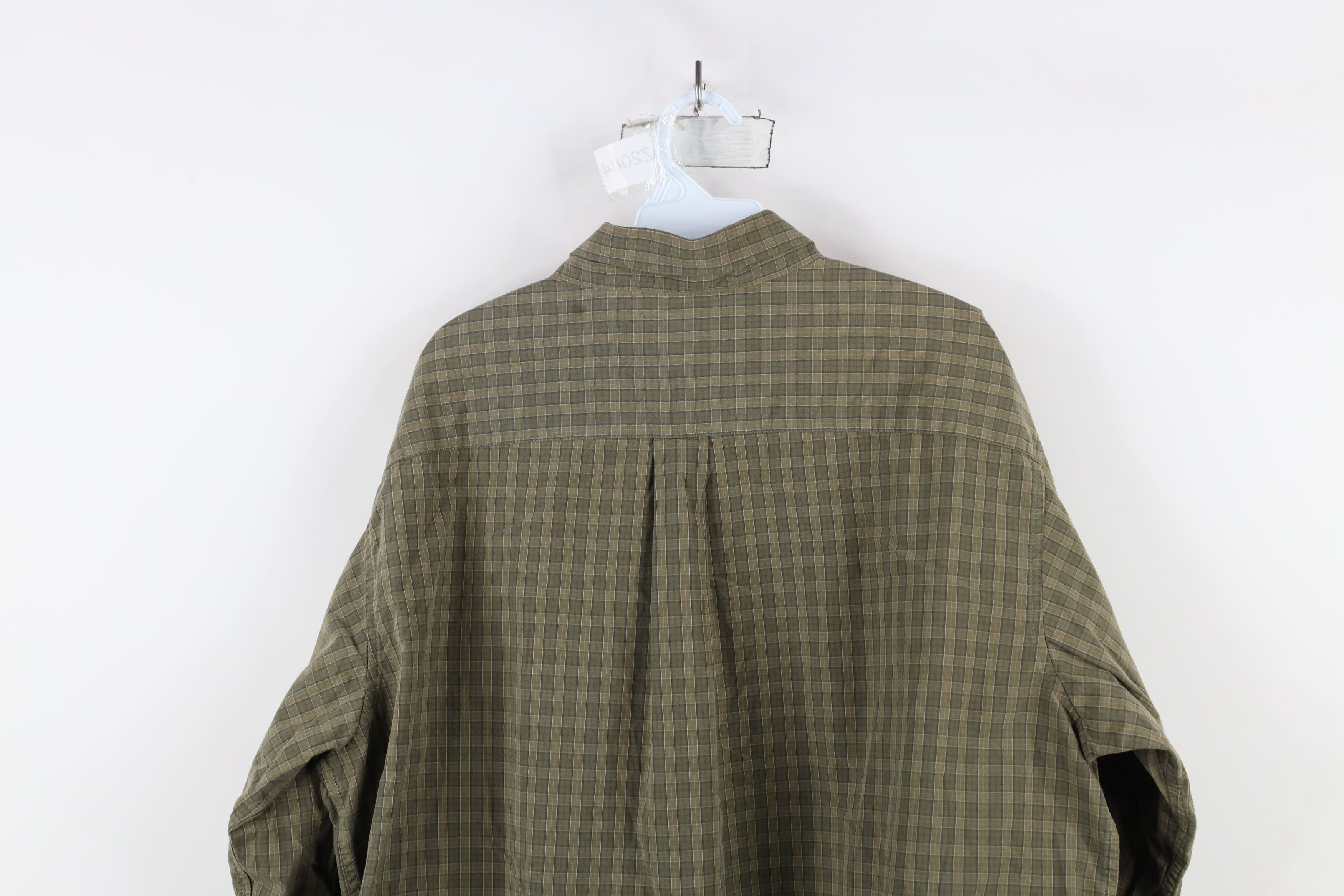 L.L. Bean × Vintage Vintage LL Bean Collared Button Down Shirt Green Plaid Size US XL / EU 56 / 4 - 10 Thumbnail