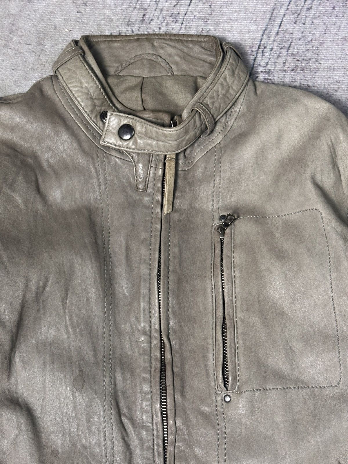 Unknown London Unknown London Leather Biker Jacket Size US M / EU 48-50 / 2 - 3 Thumbnail