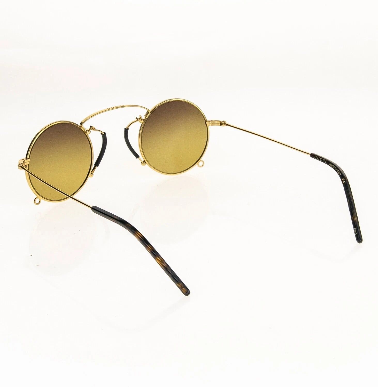 Gucci GUCCI GG0991S ARIA Pinke-nez 0991 Gold Brown 003 Sunglasses Size ONE SIZE - 3 Thumbnail