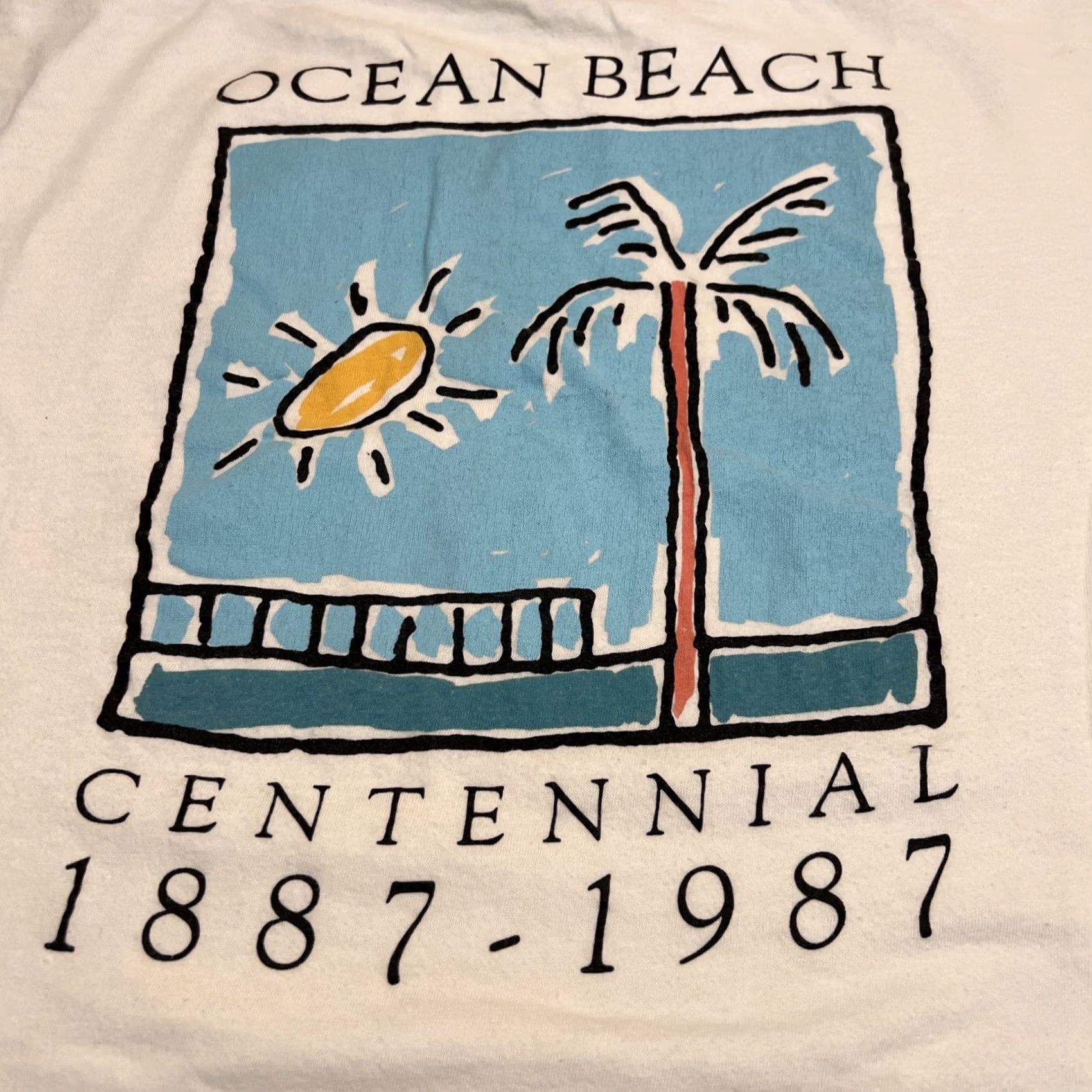 Vintage VINTAGE Ocean Beach Centennial Shirt XL Single Stitch Graphic 1987 Men’s Size US XL / EU 56 / 4 - 2 Thumbnail