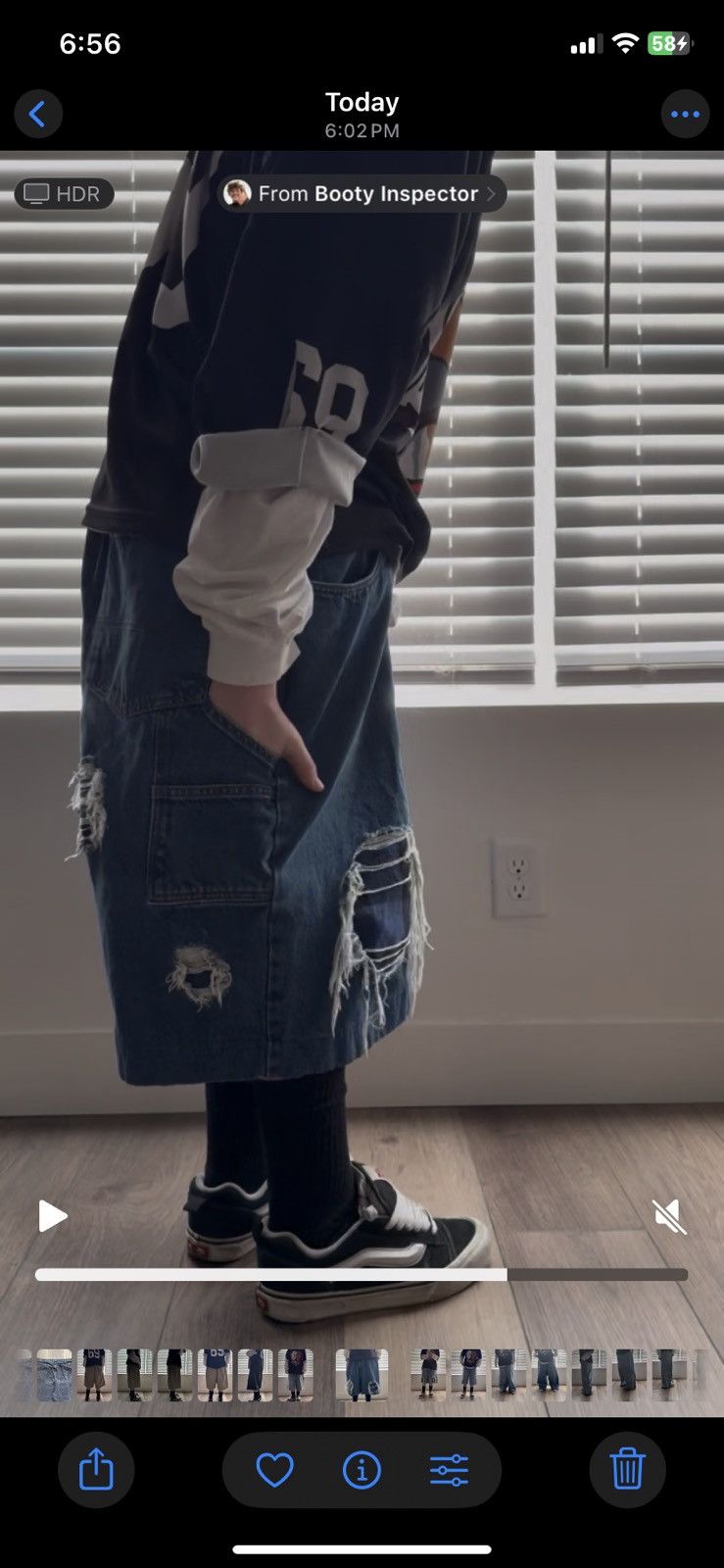 Other Blue flannel ripped jorts Size US 44 / EU 60 - 6 Thumbnail