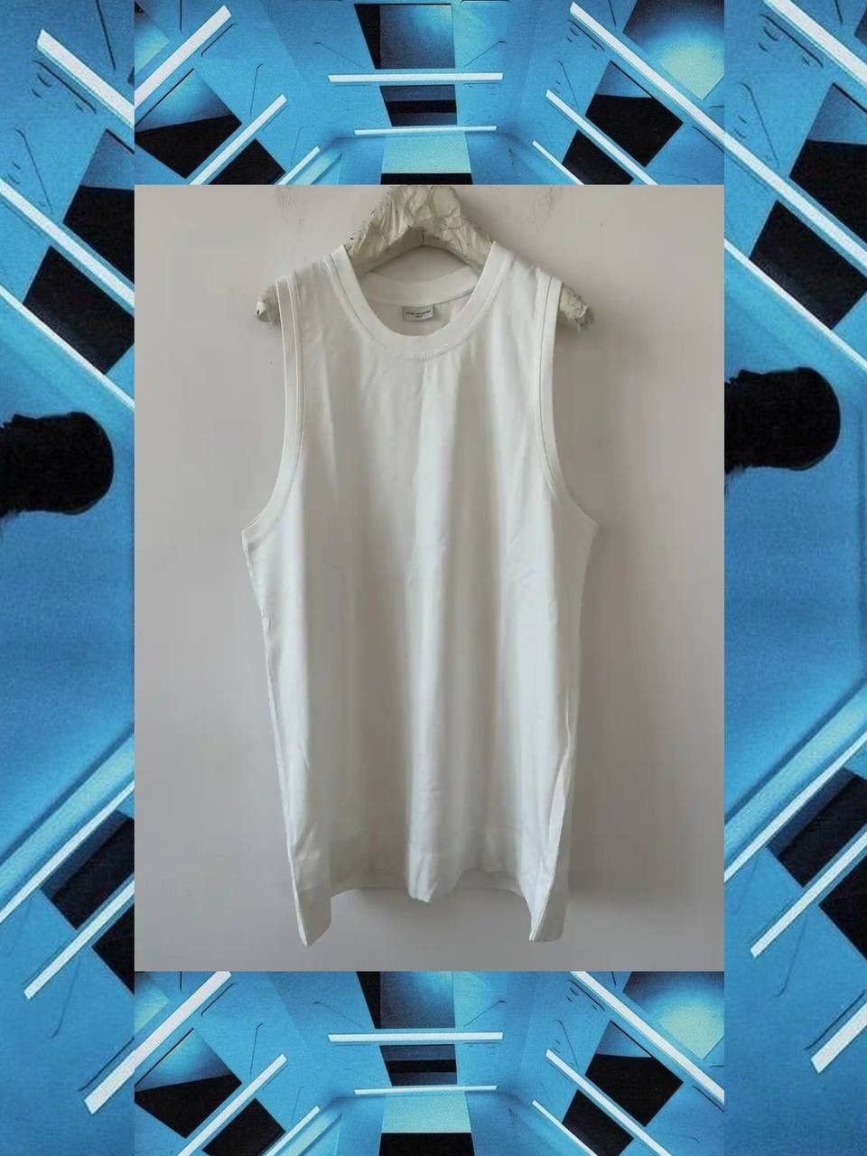 Dries Van Noten Dries Van Noten Off-White Jersey Tank Top Size US S / EU 44-46 / 1 - 1 Thumbnail