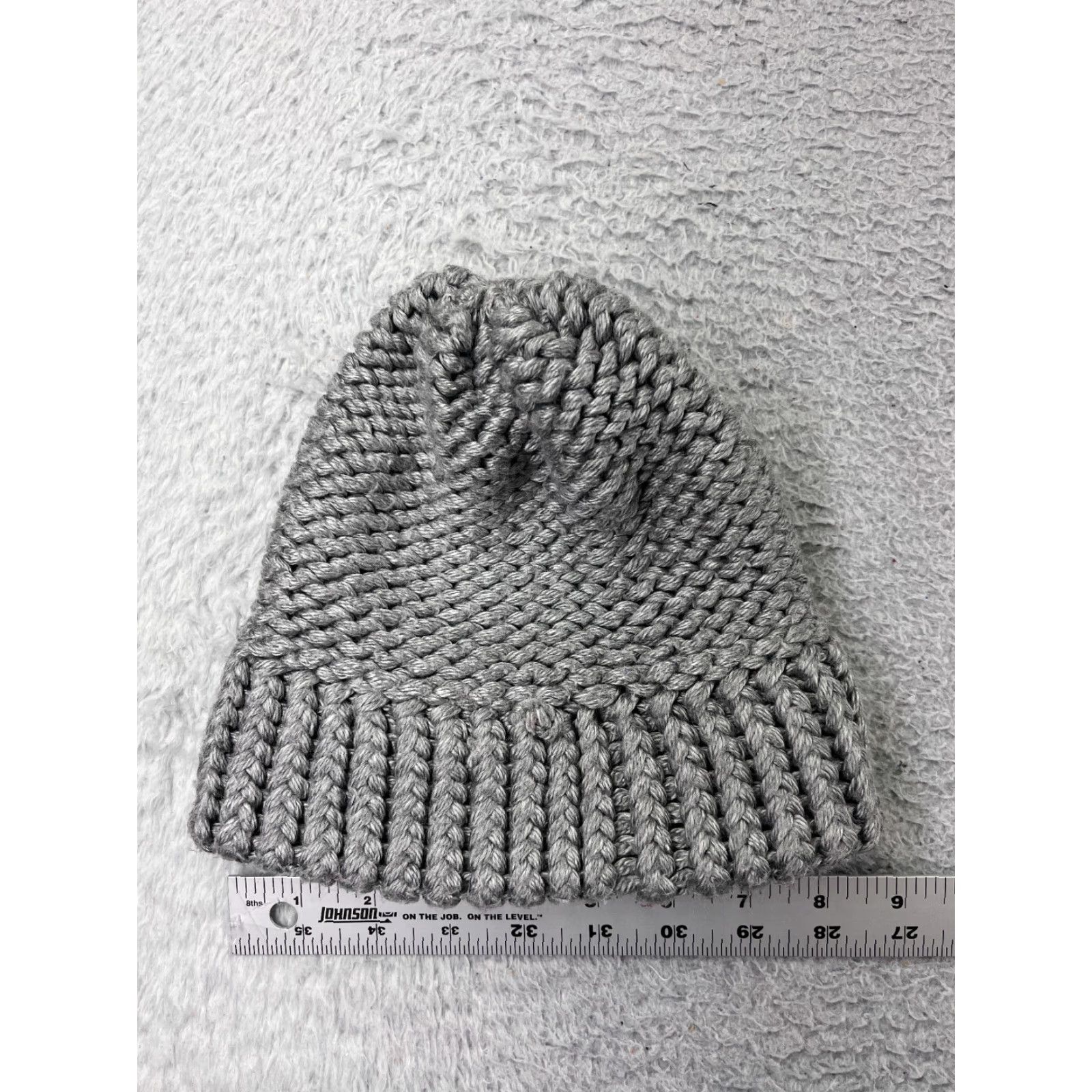 Vintage Windriver Beanie Wool Gray One Size Adult Knit Hat Mens Winter Ski Snow Snowboard Crochet Cap Size ONE SIZE - 4 Thumbnail